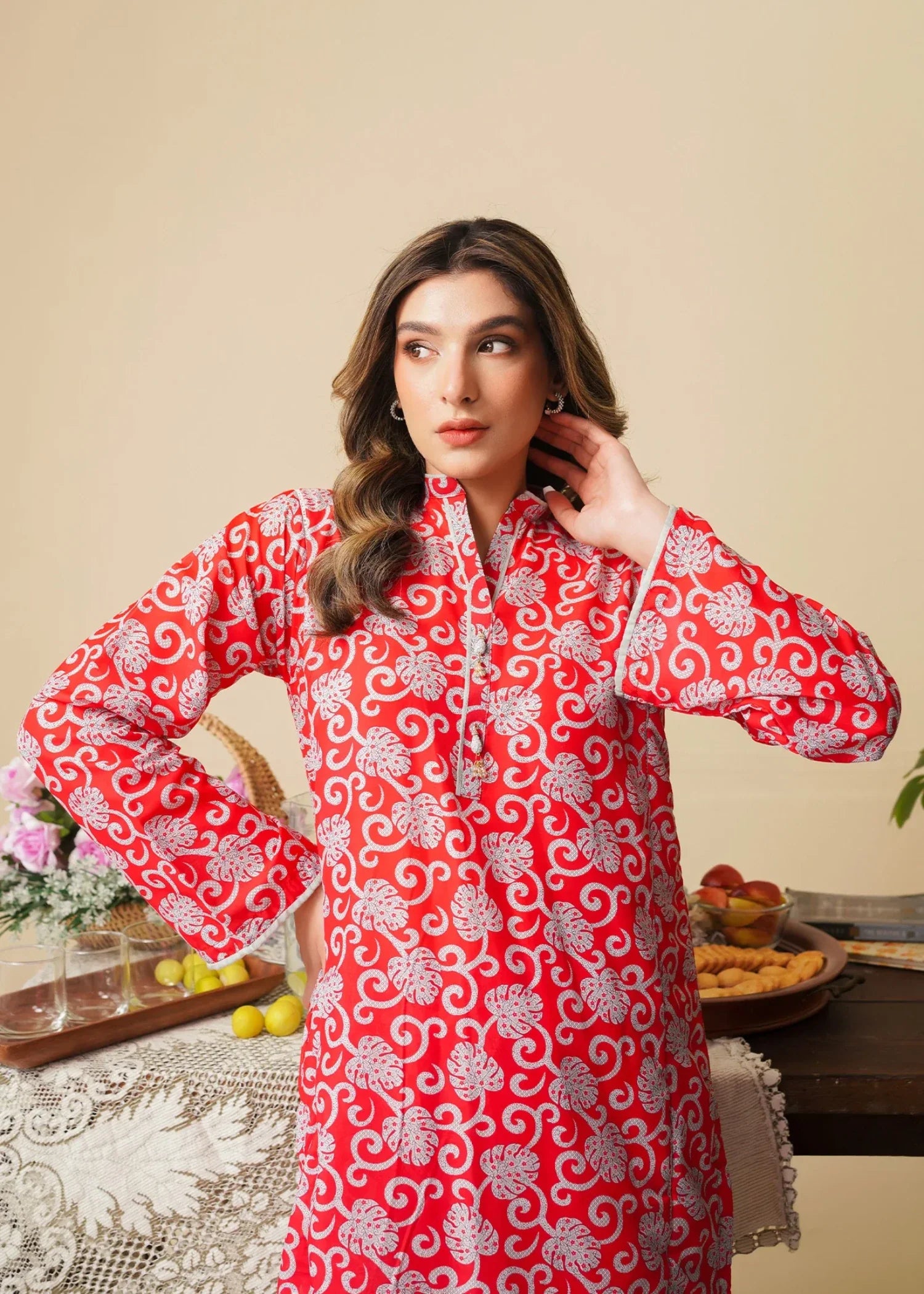lawn Co Ord Sets in Red