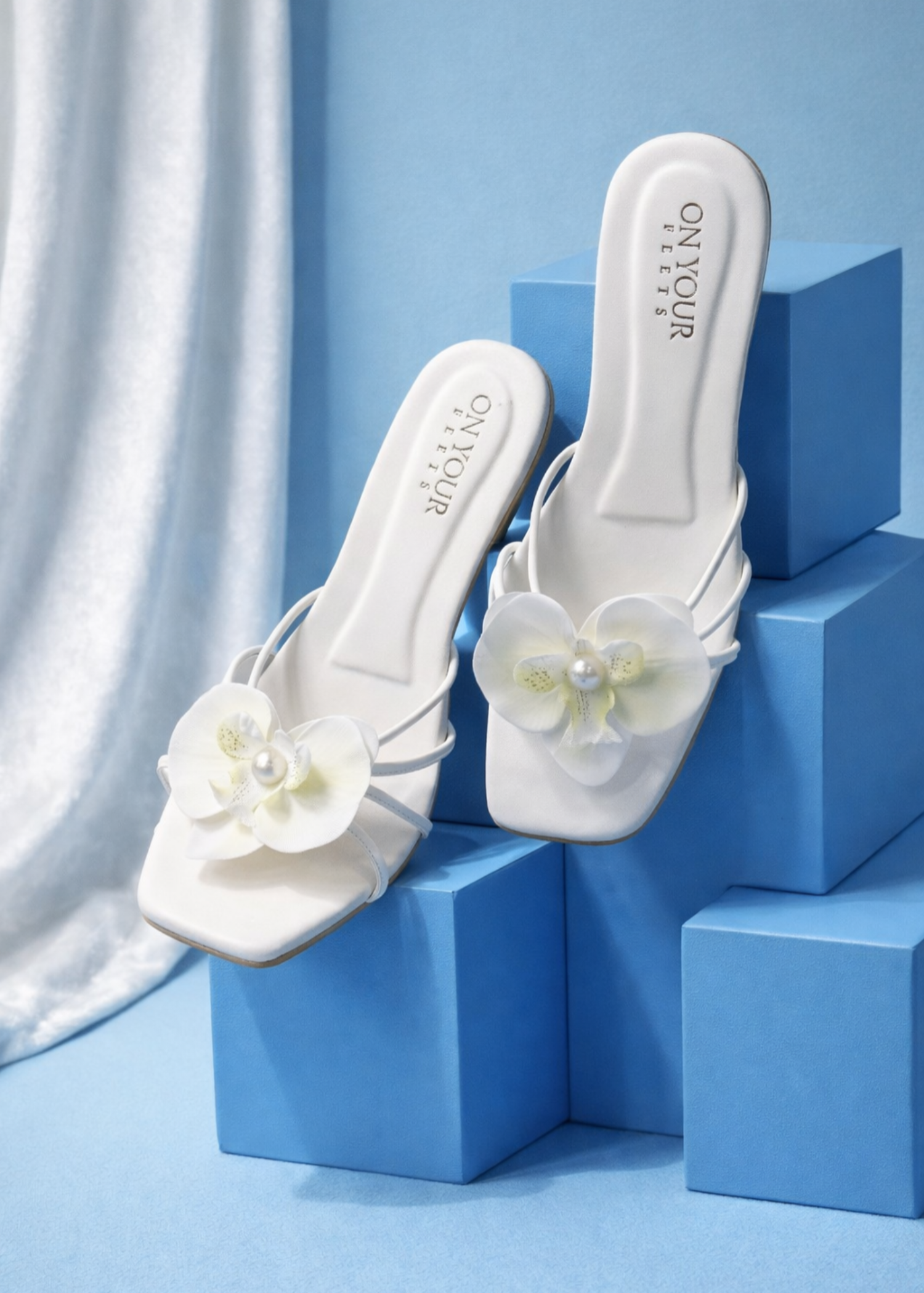 Slides in Off-white by - High Quality Women Slides KRW9114