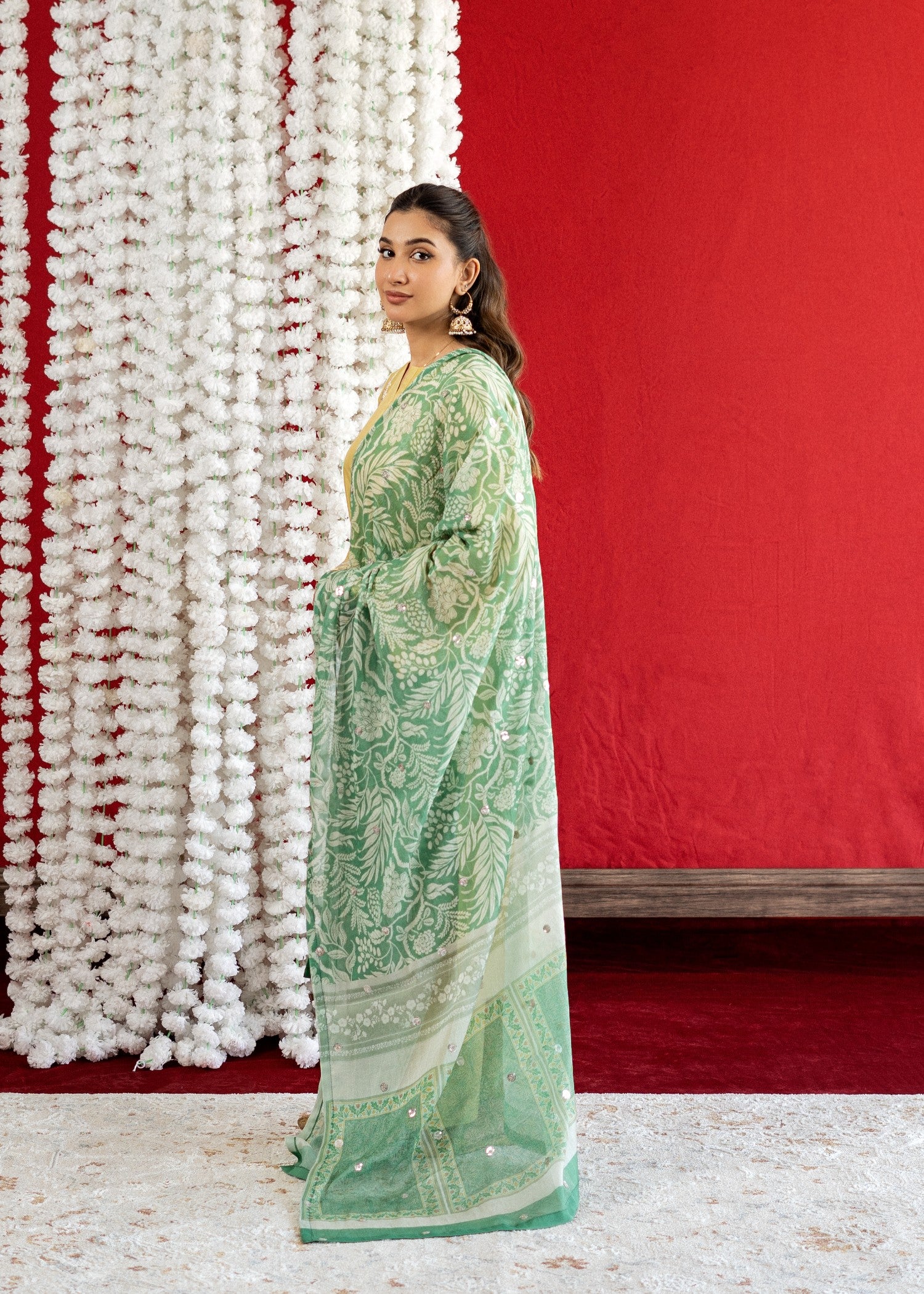 lawn Kurta Set in Mellow yellow