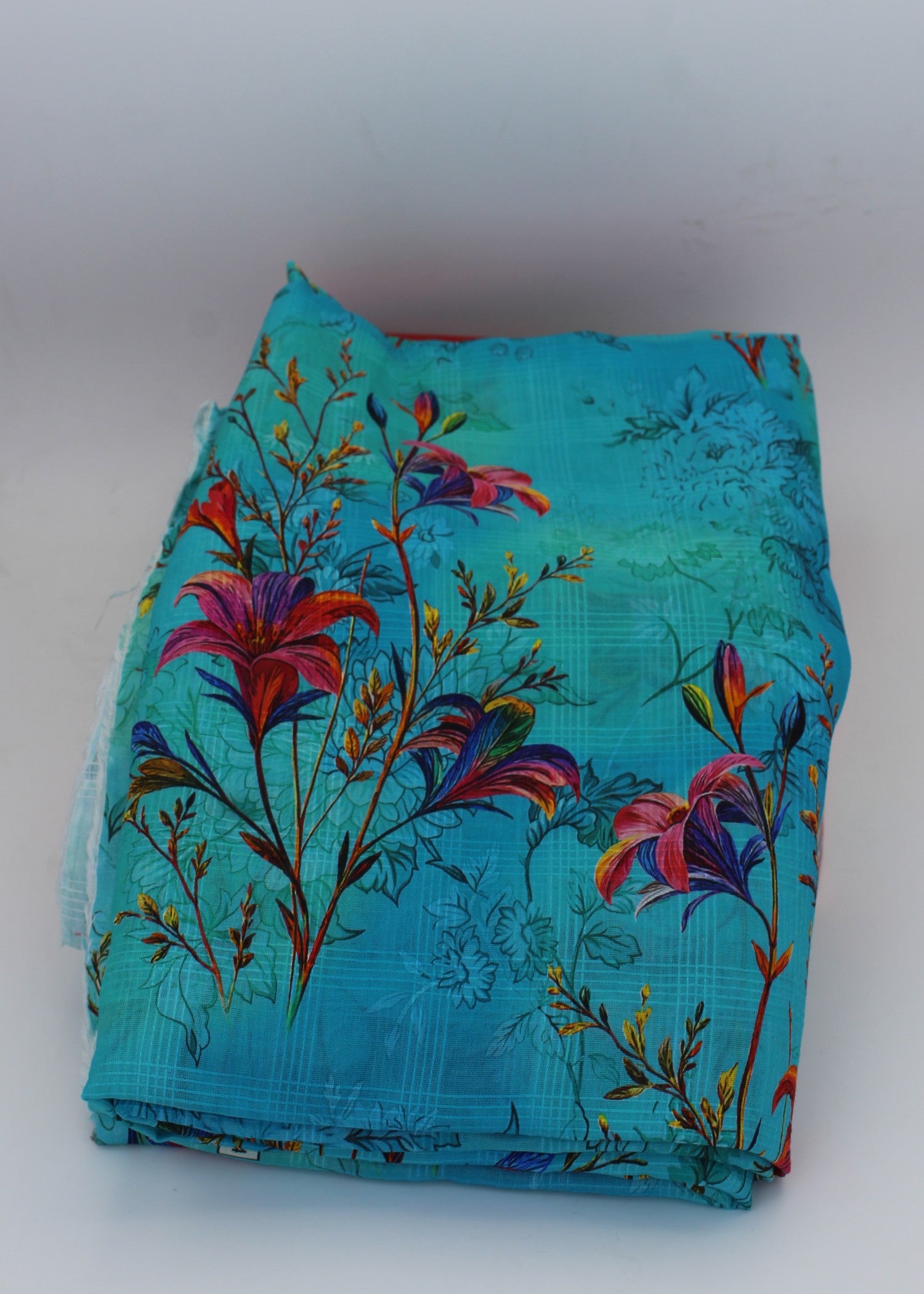 lawn Unstitched in Pacific blue
