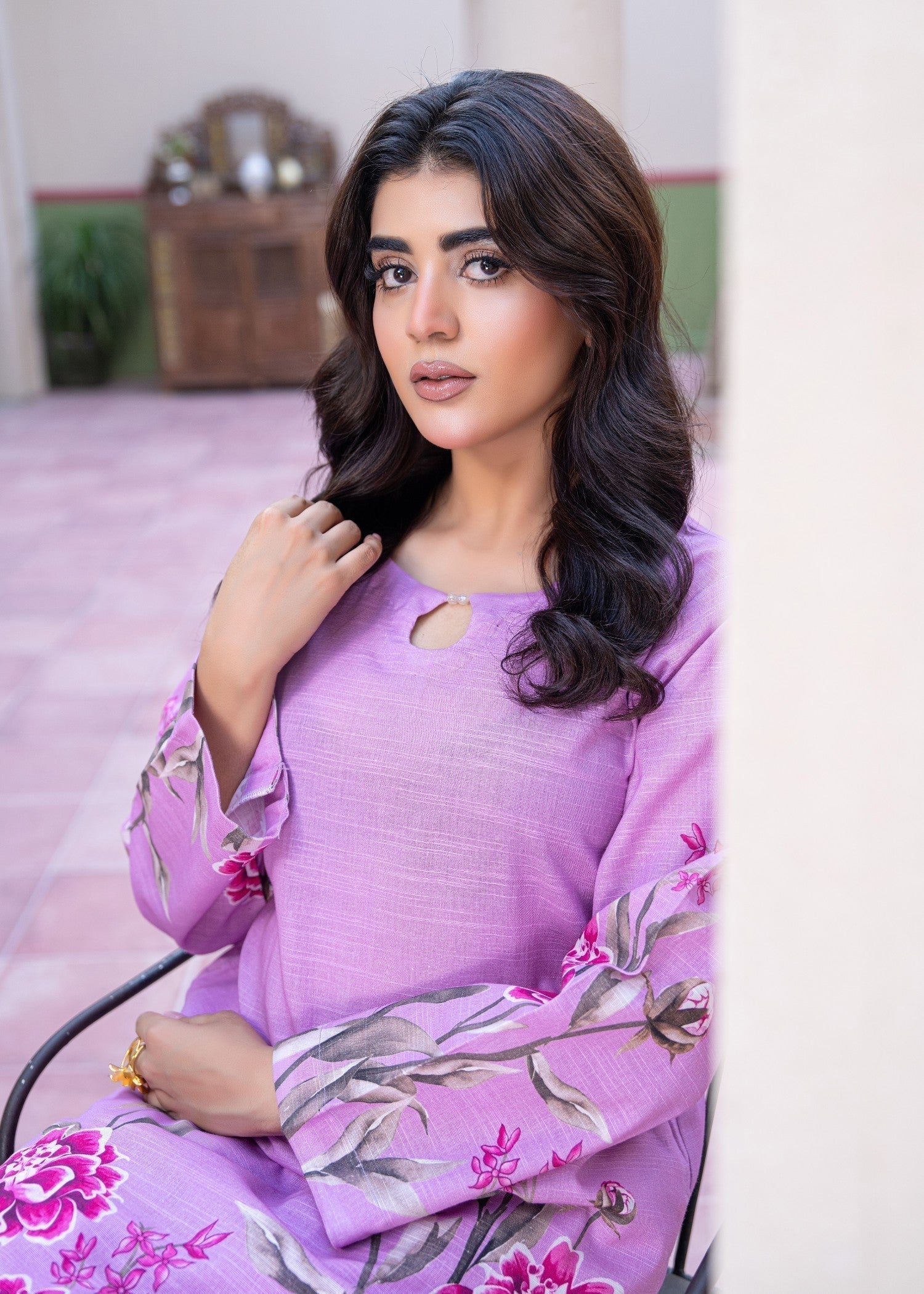 khaddar Co Ord Sets in Orchid
