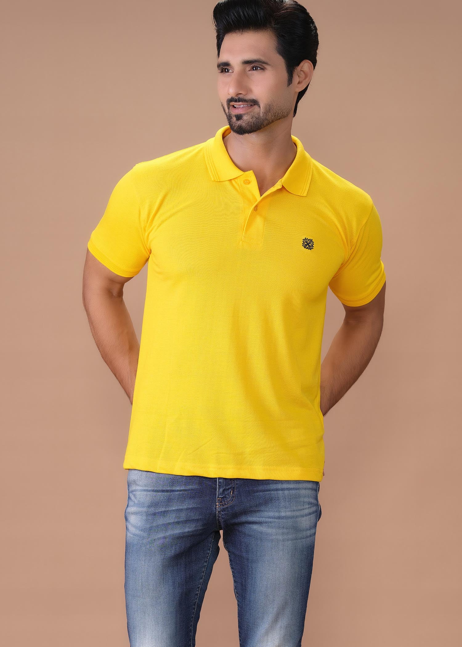 porque/pique Polo Shirt in Yellow