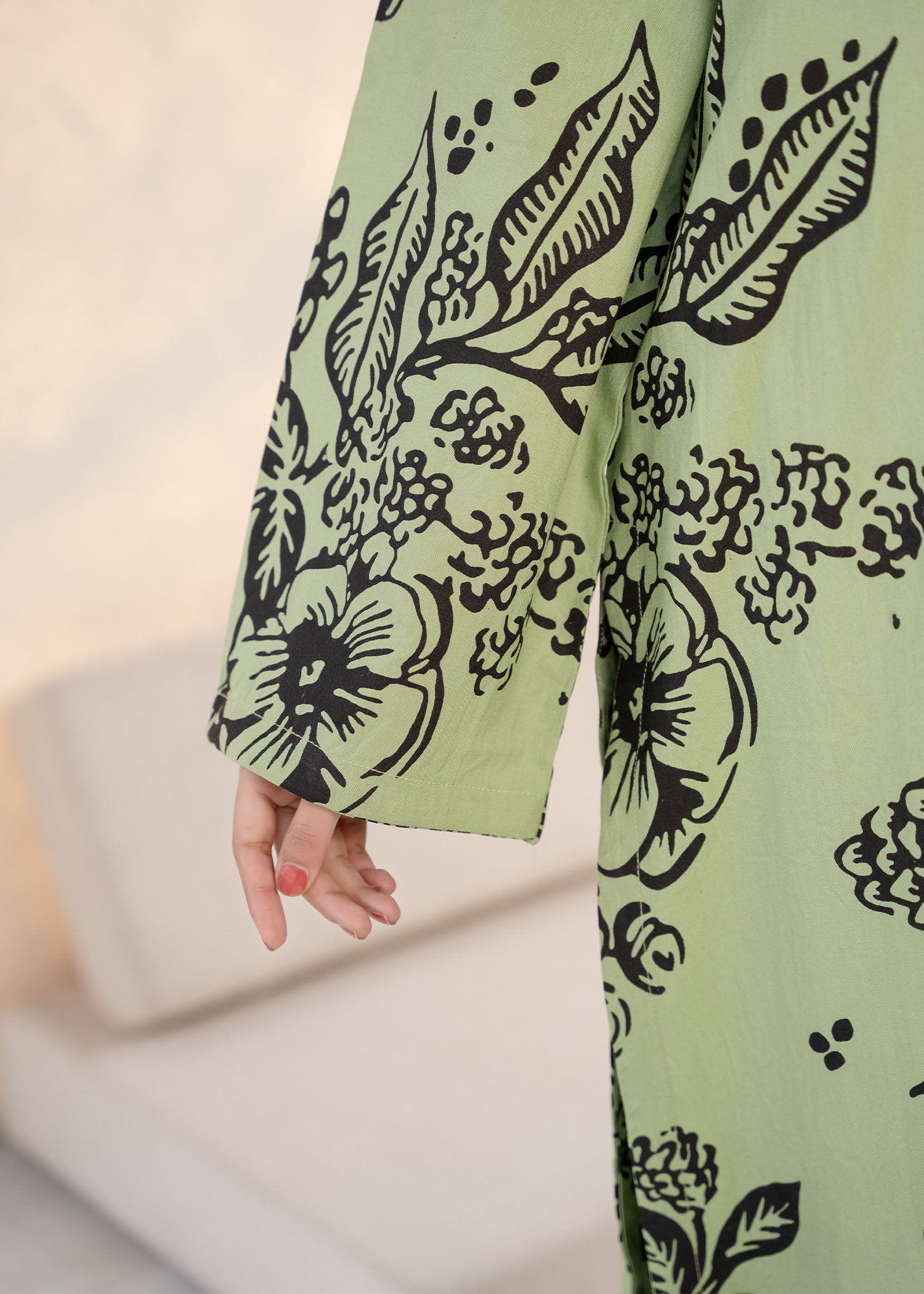 wool viscose Co Ord Sets in Pistachio green
