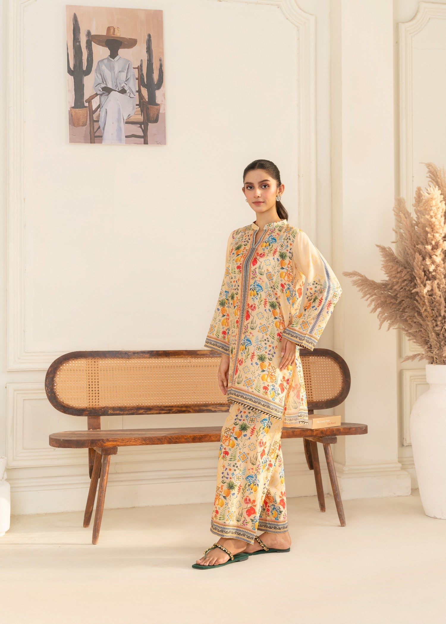 poly lawn Co Ord Sets in Butter
