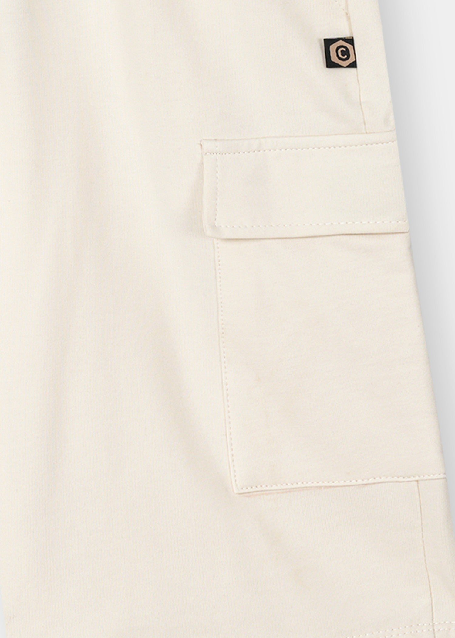 pure cotton Shorts in Ivory