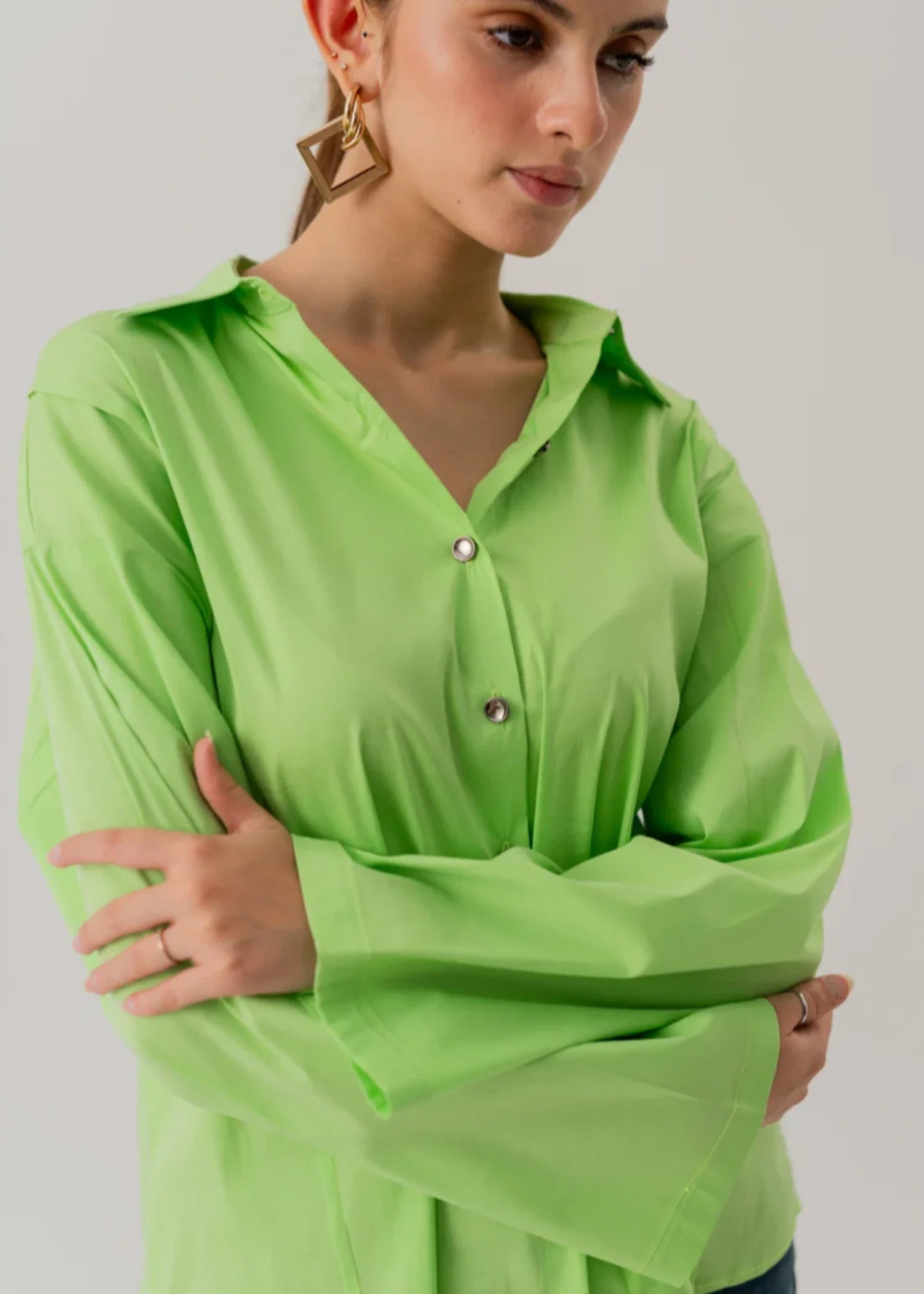 cotton Top in Neon green