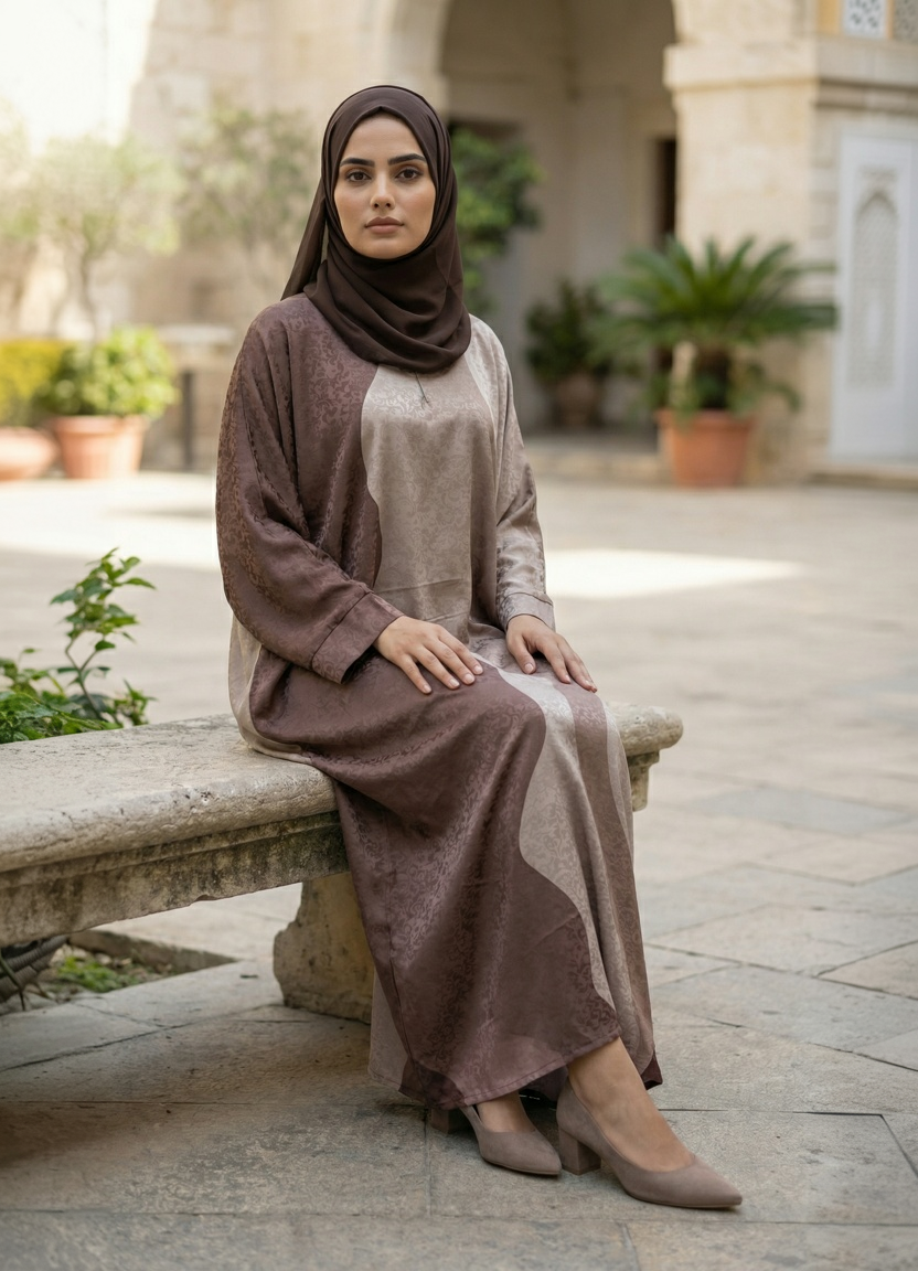 nidha Abaya in Multi