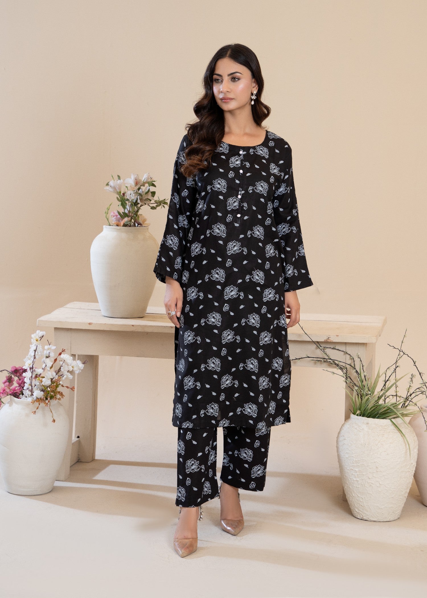 cotton Co Ord Sets in Black