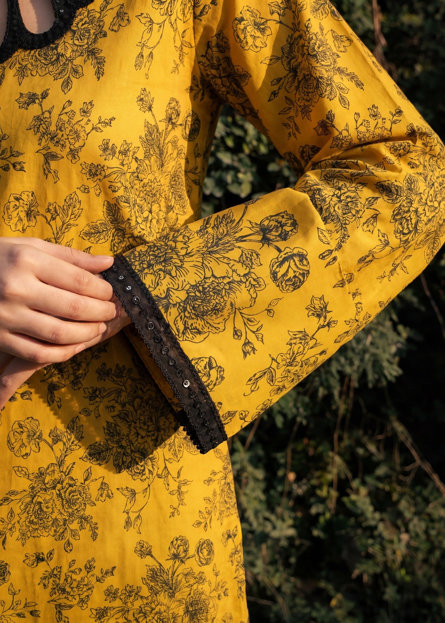 cotton Co Ord Sets in Mustard