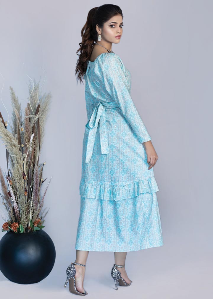 cotton Maxi in Ice blue