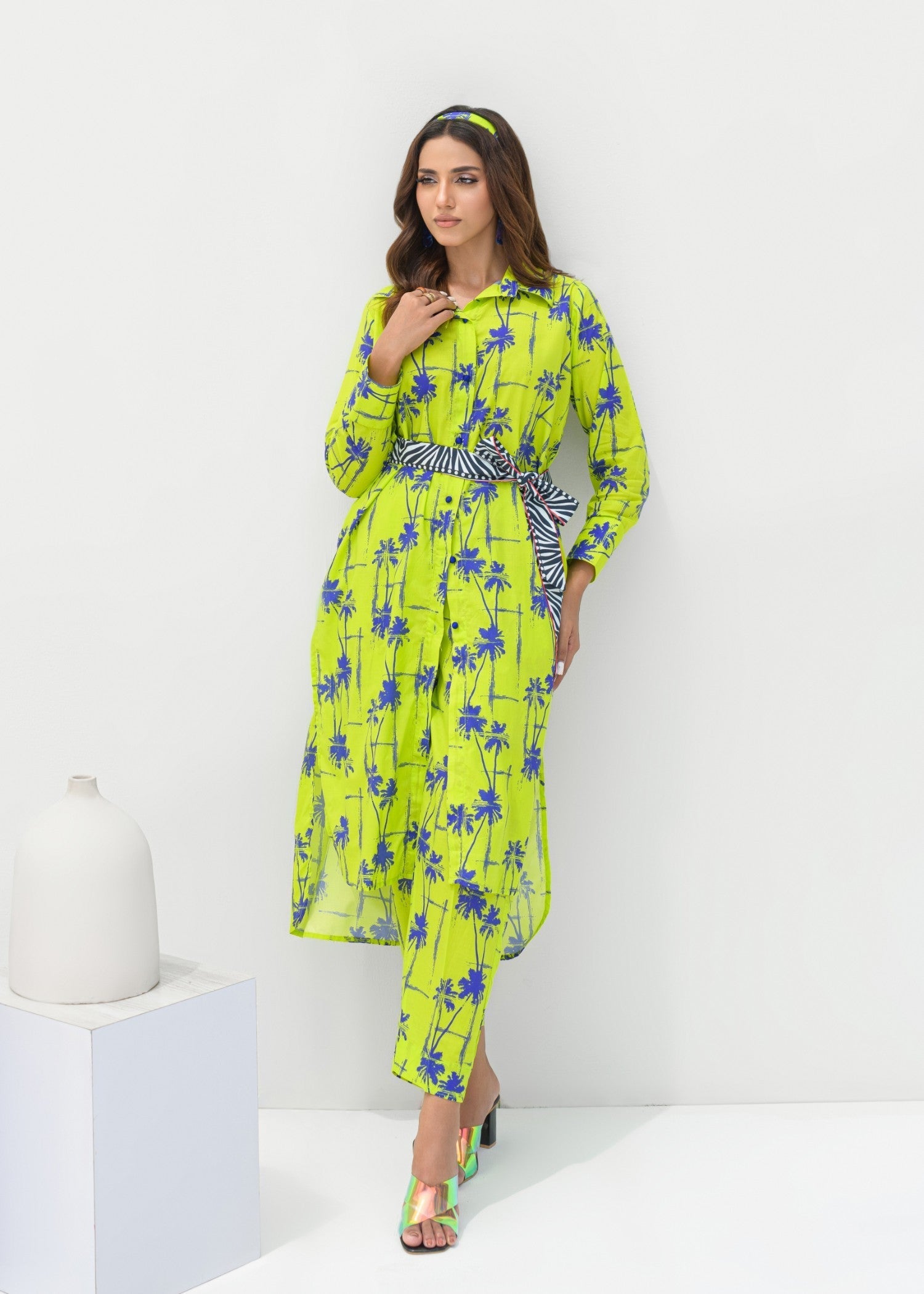 cambric Co Ord Sets in Neon green