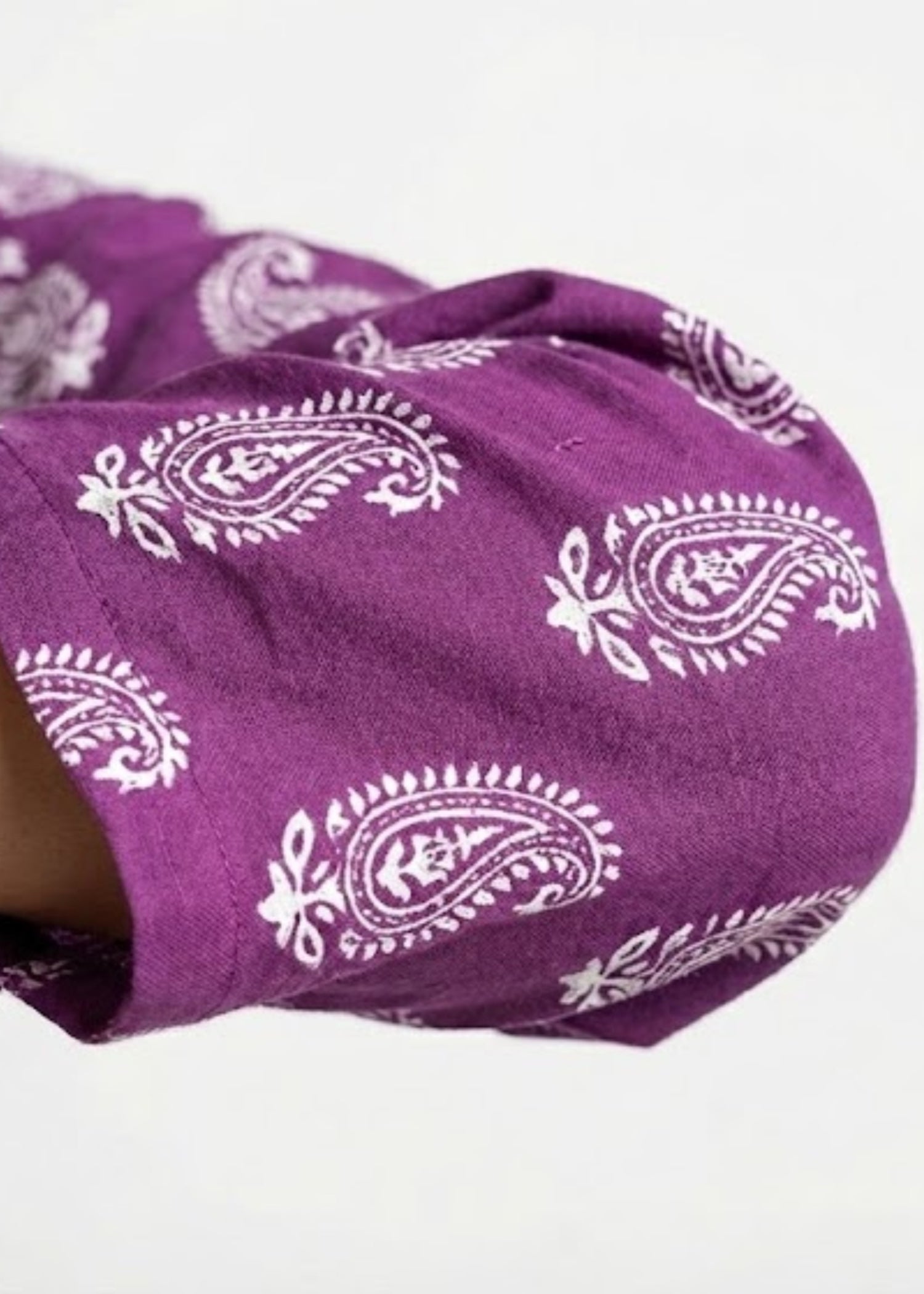 linen Kurta Set in Purple