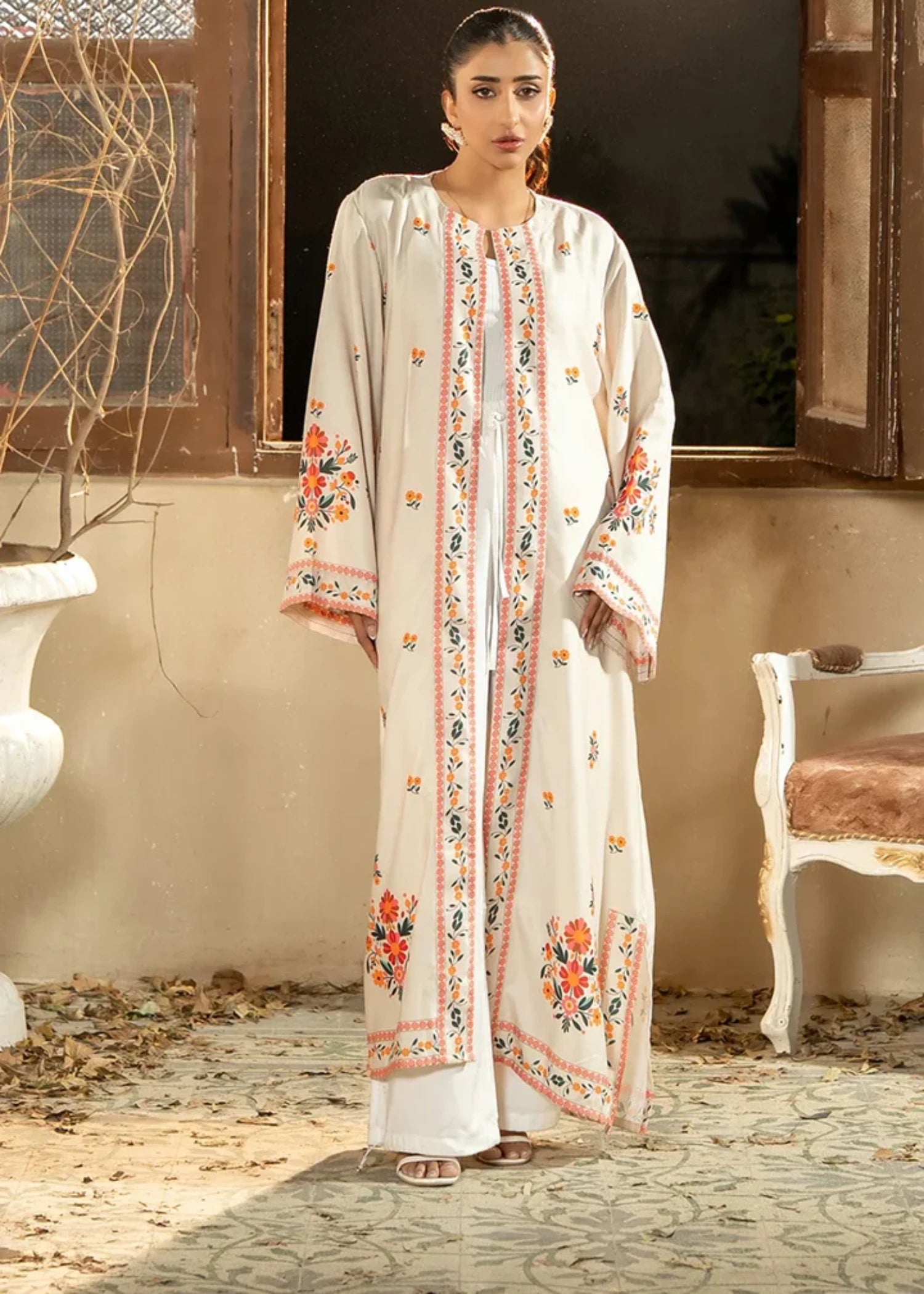 cambric Gown in White