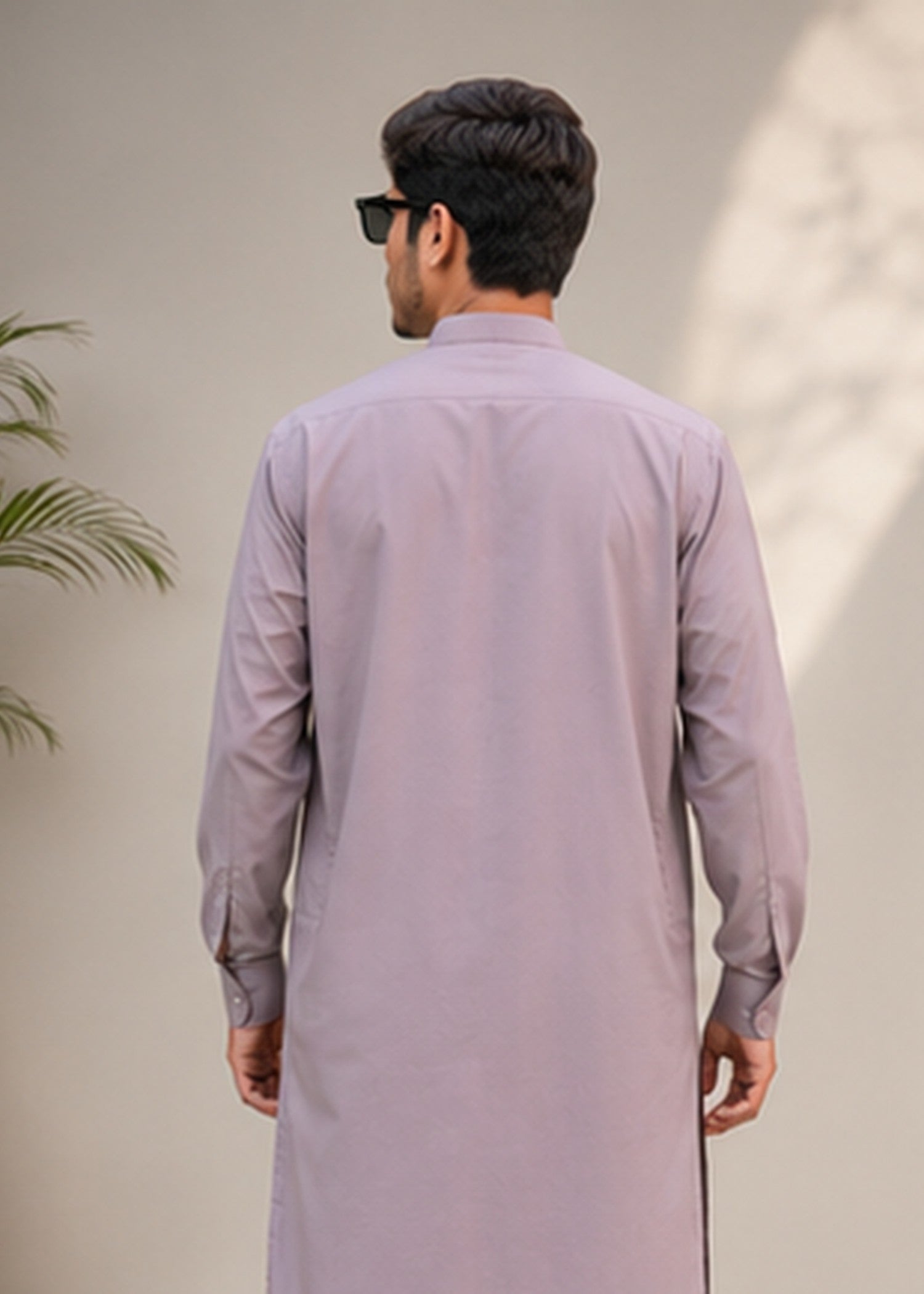 wash & wear Shalwar Kameez in Mauve