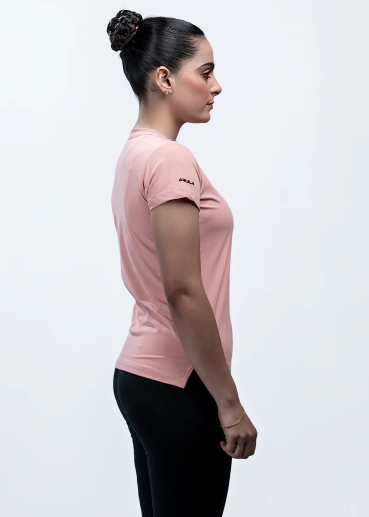 microfiber polyester T Shirt in Pink