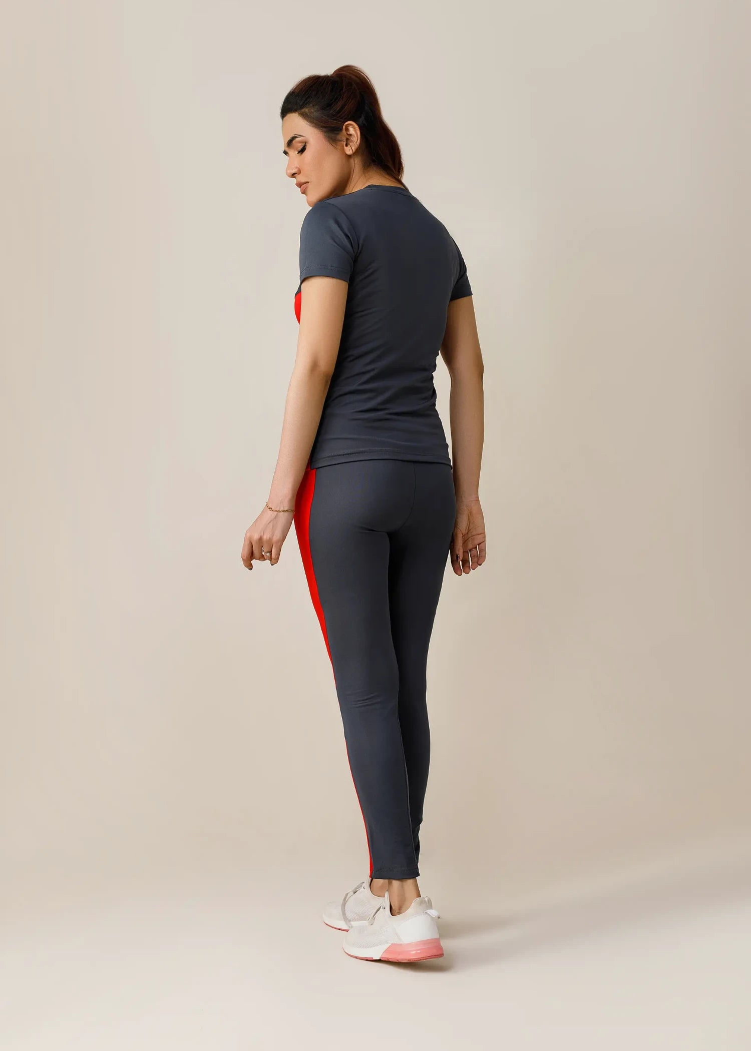 viscose jersey Tracksuit in Grey, red