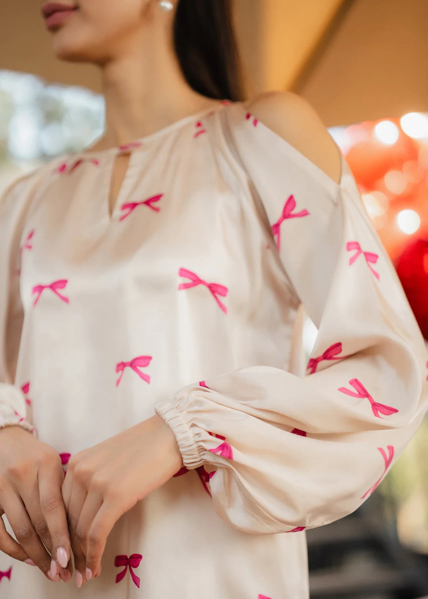 silk Top in Ivory