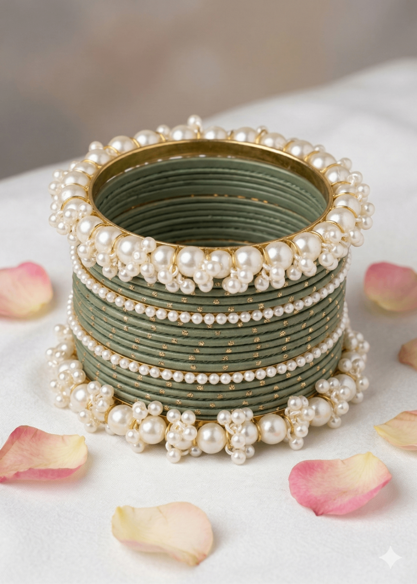 Bangles in Dark green Color by - Trendy Women Bangles VPT8330