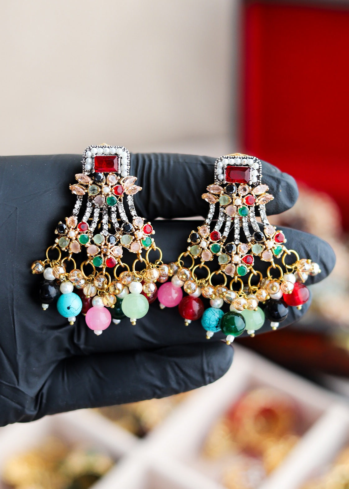Earrings in Multi Color by - Trendy Women Earrings YYI9190