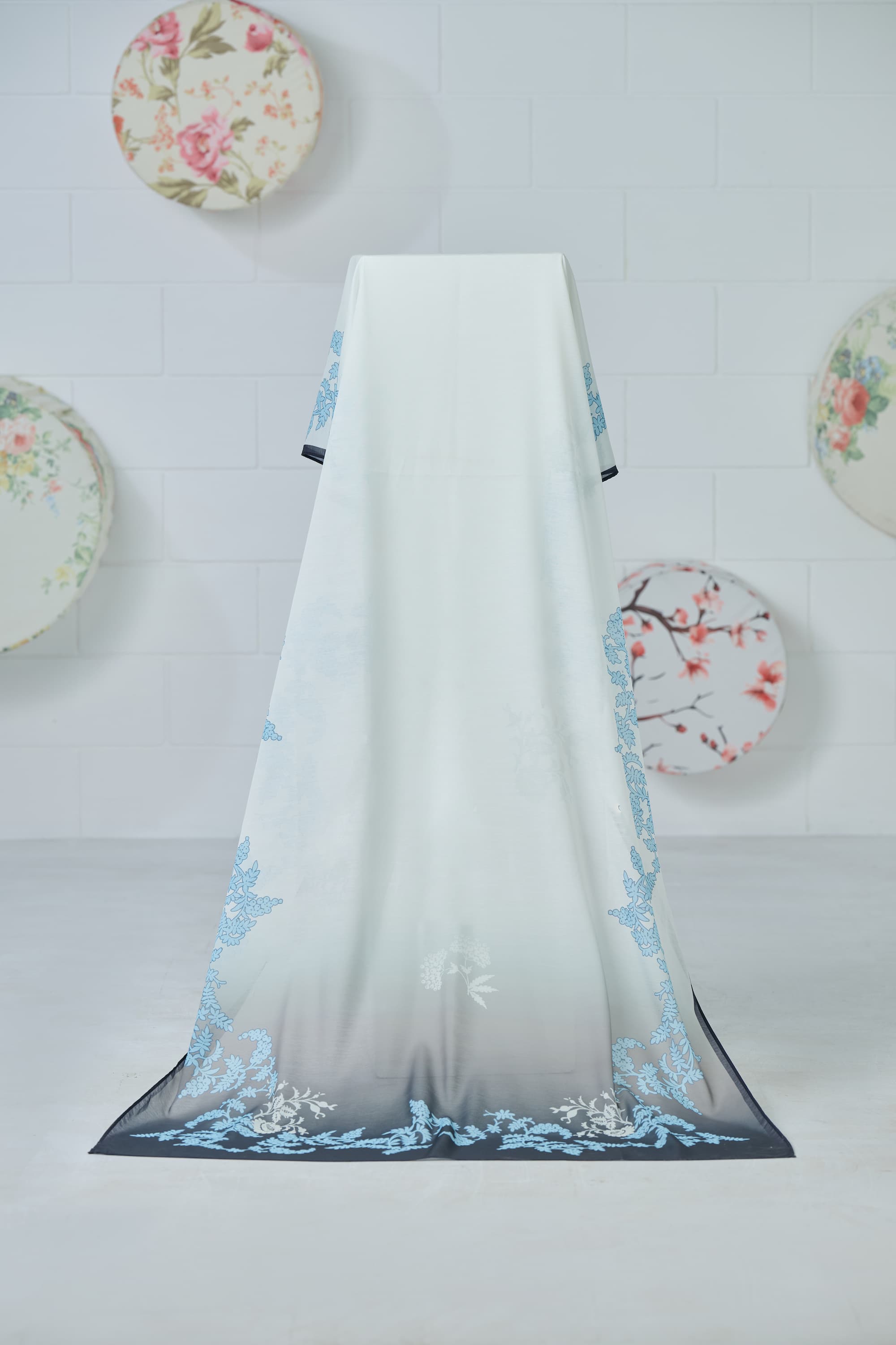 Dupatta in Ice blue Color by - Trendy Women Dupatta EDM7800