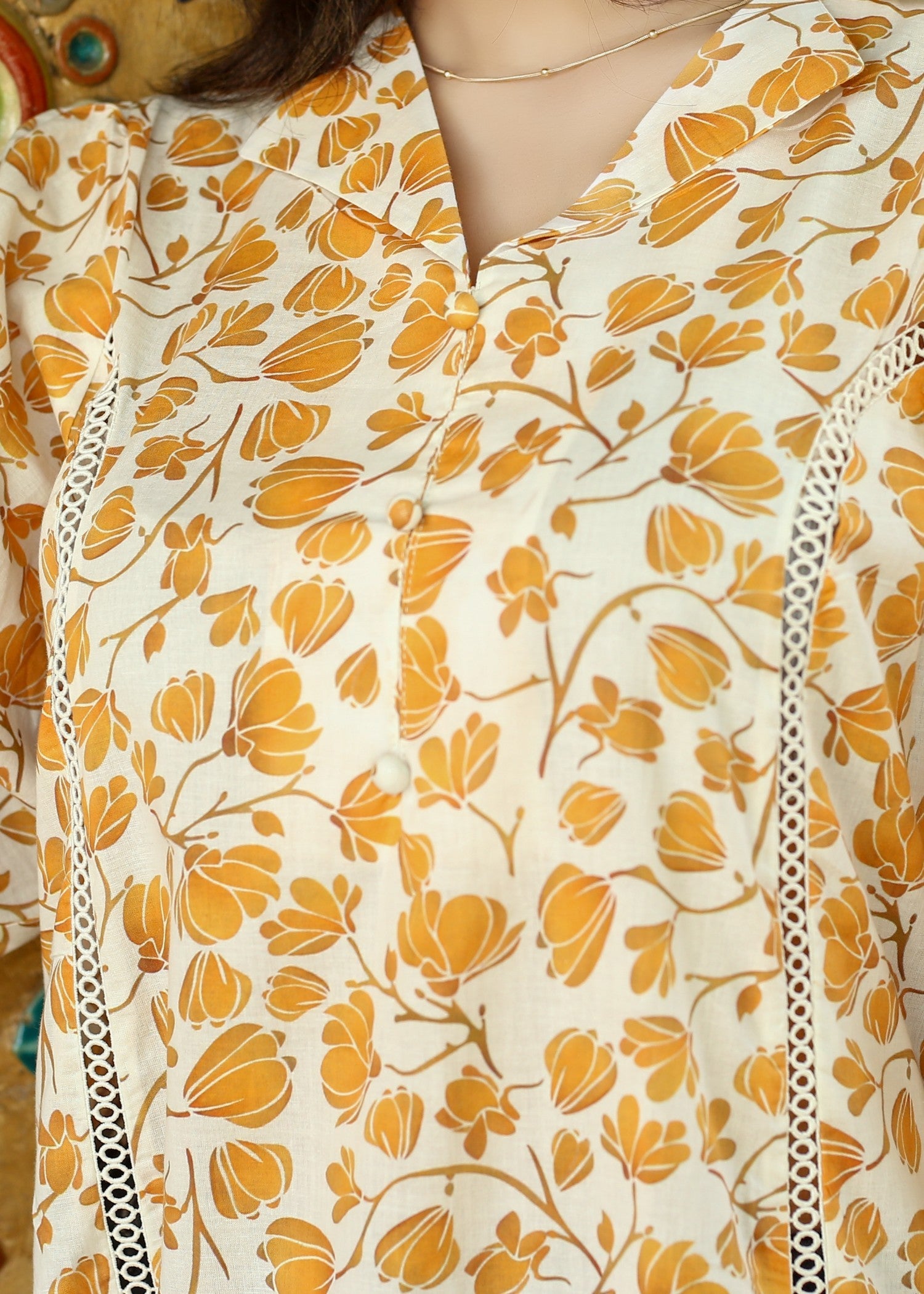 cotton Dress in Mellow yellow