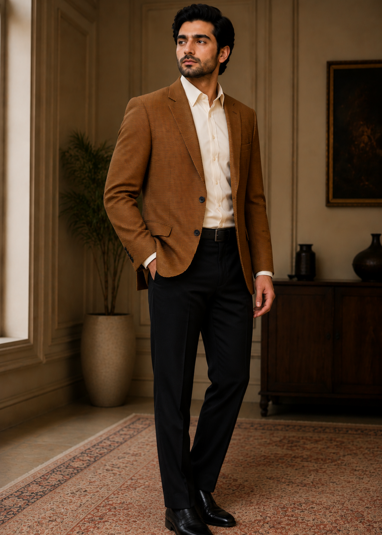 tropical Blazer in Orange
