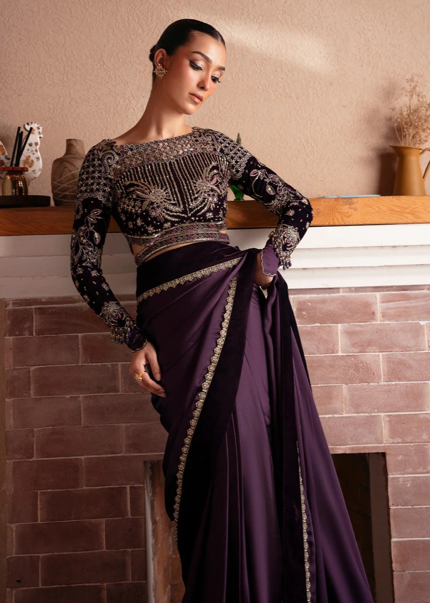 velvet Unstitched in Plum