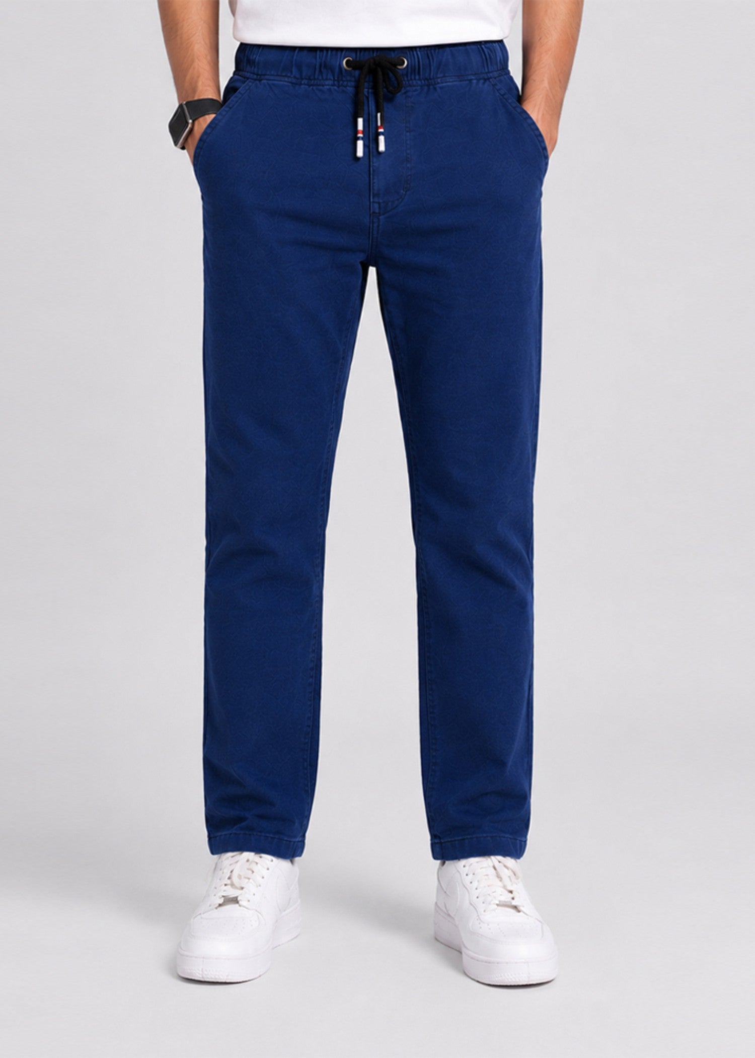 polycotton Trousers in Sapphire blue