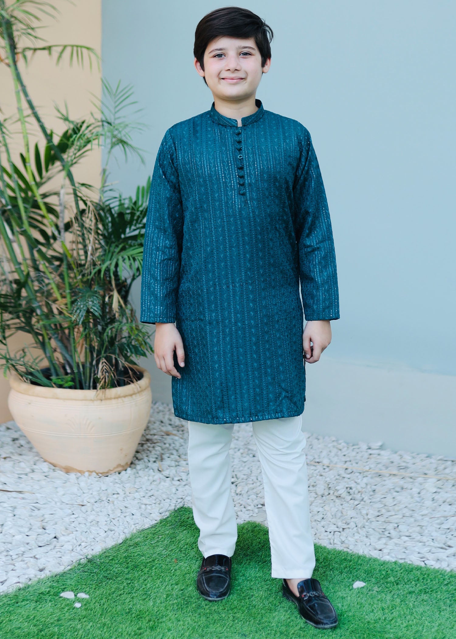 masuri Kurta in Teal