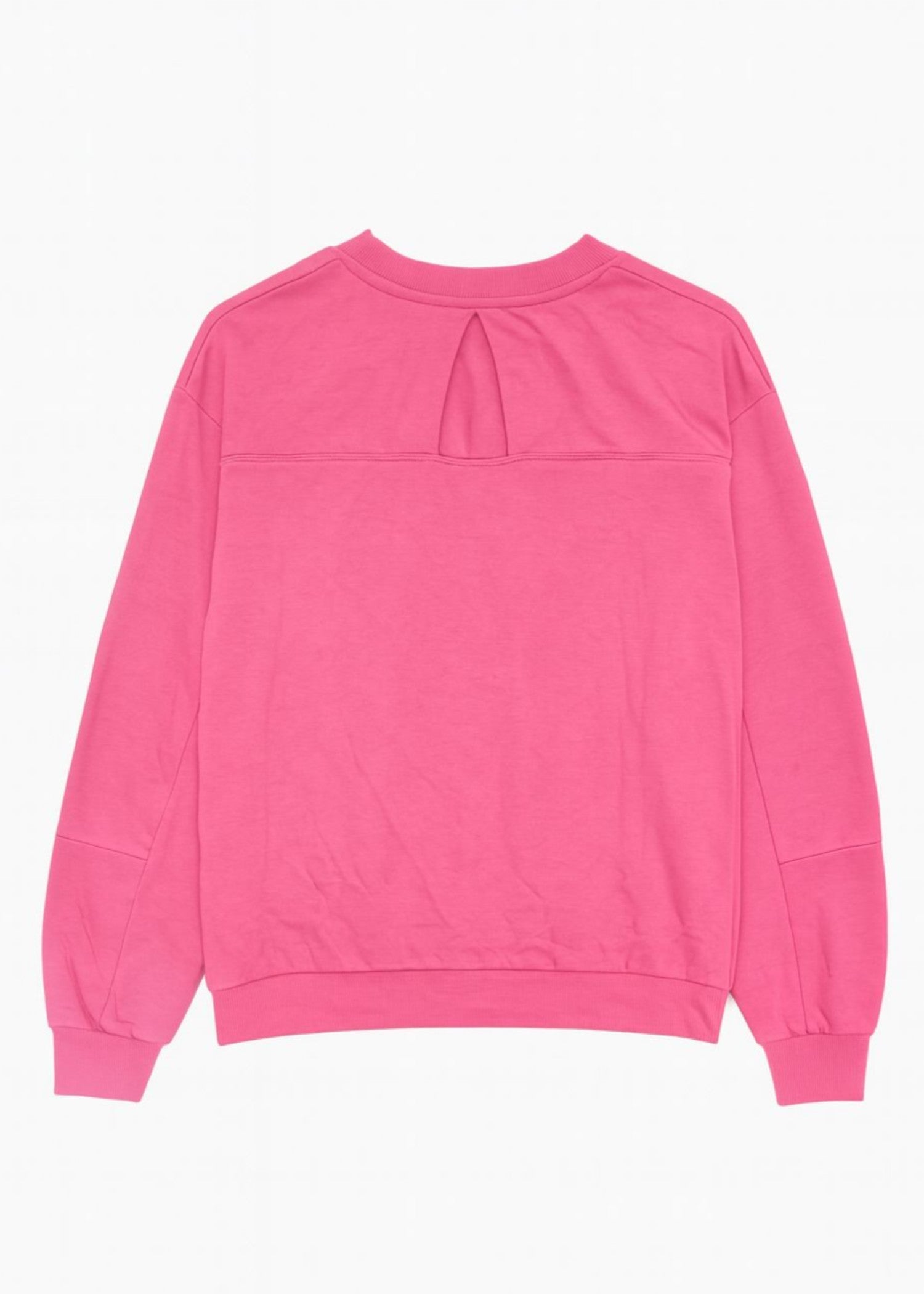 fleece Sweatshirt in Hot pink red
