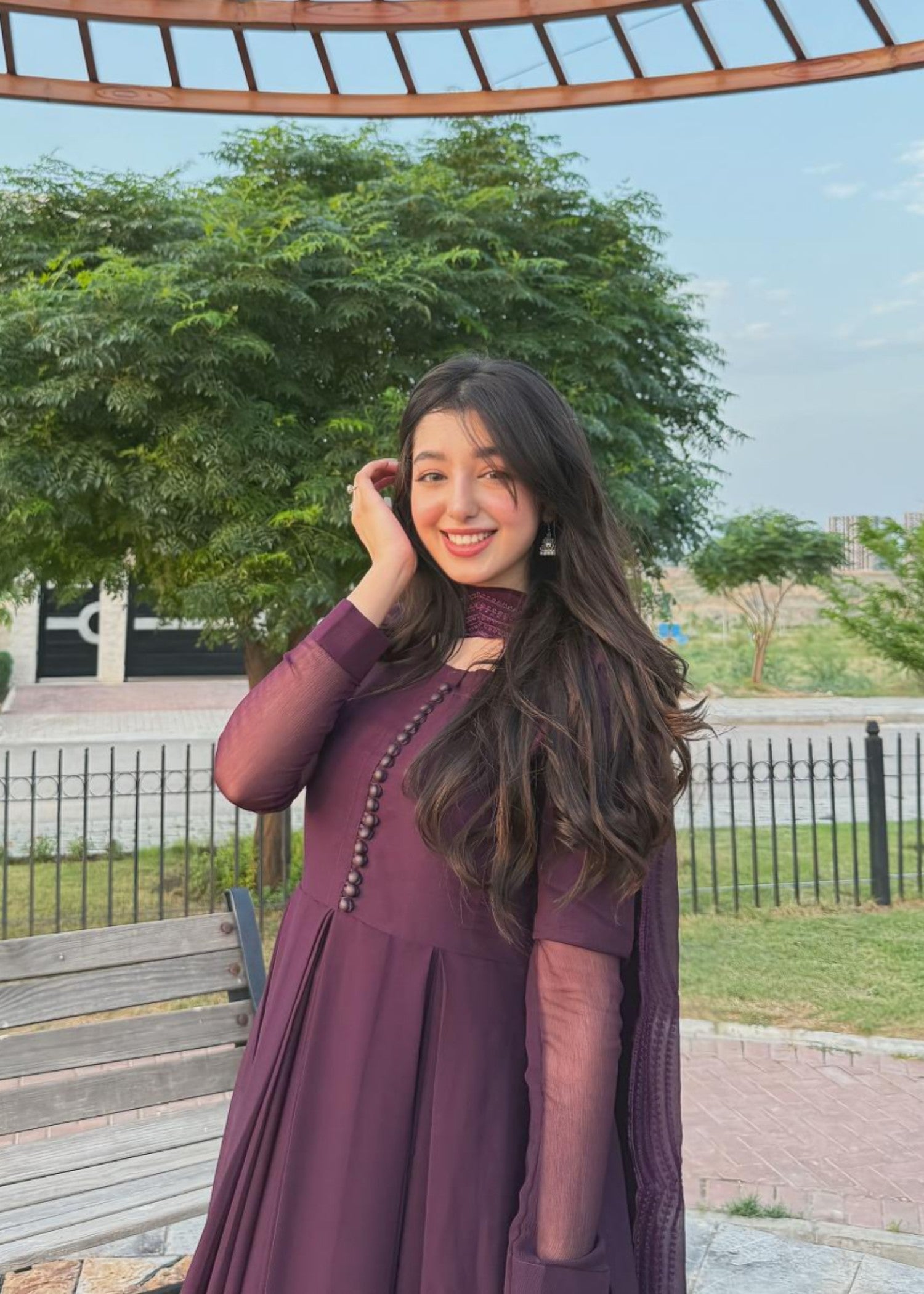 chiffon Maxi in Purple heart