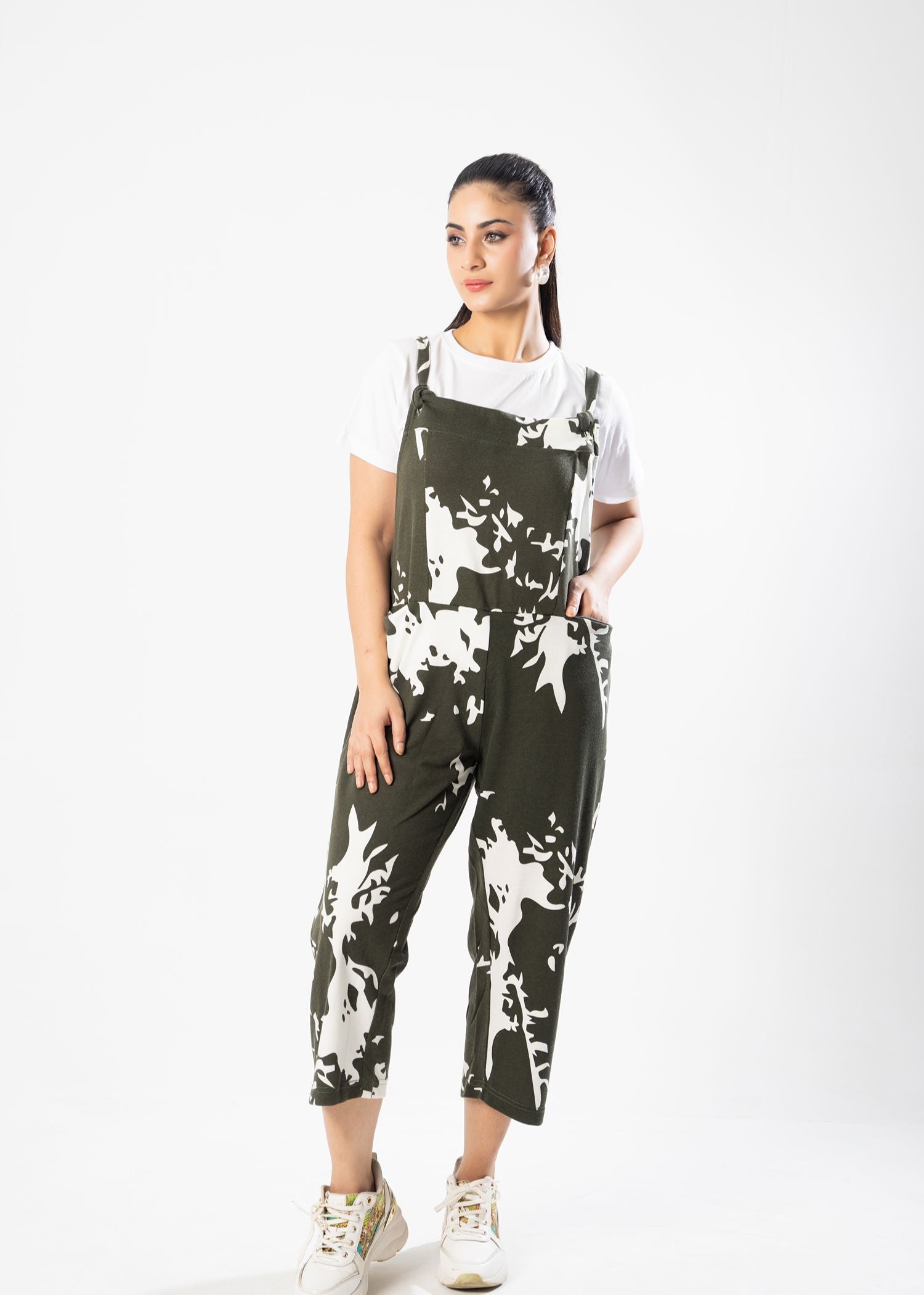 terry Jumpsuit in Green