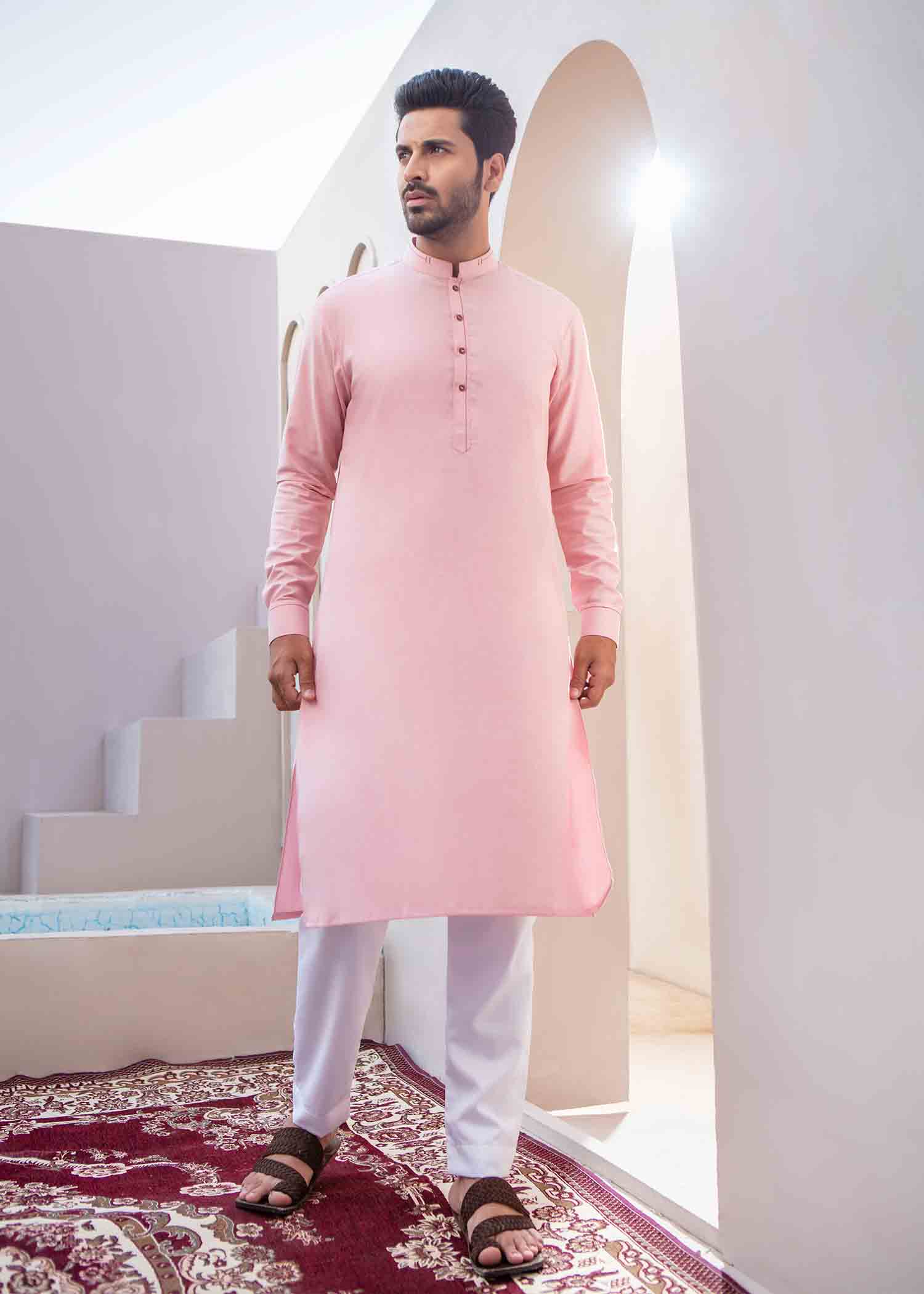 cotton Waistcoat in Pink