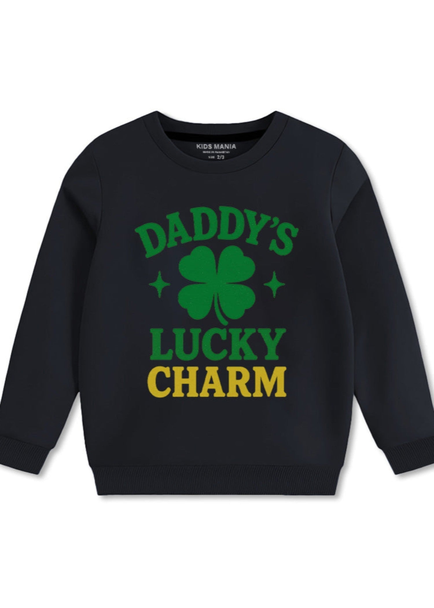 fleece Sweatshirt in Charcoal black