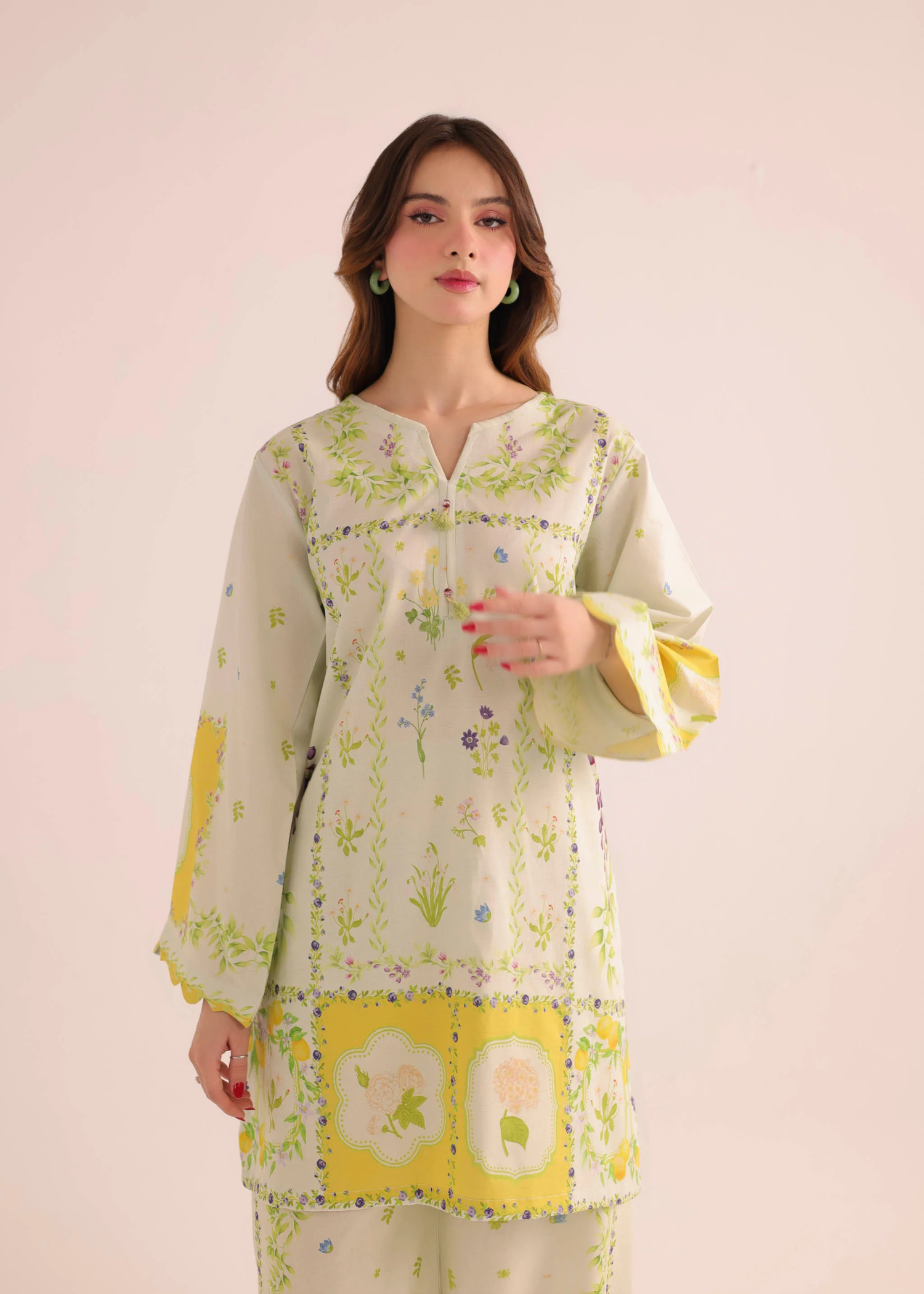 lawn Co Ord Sets in Pastel green