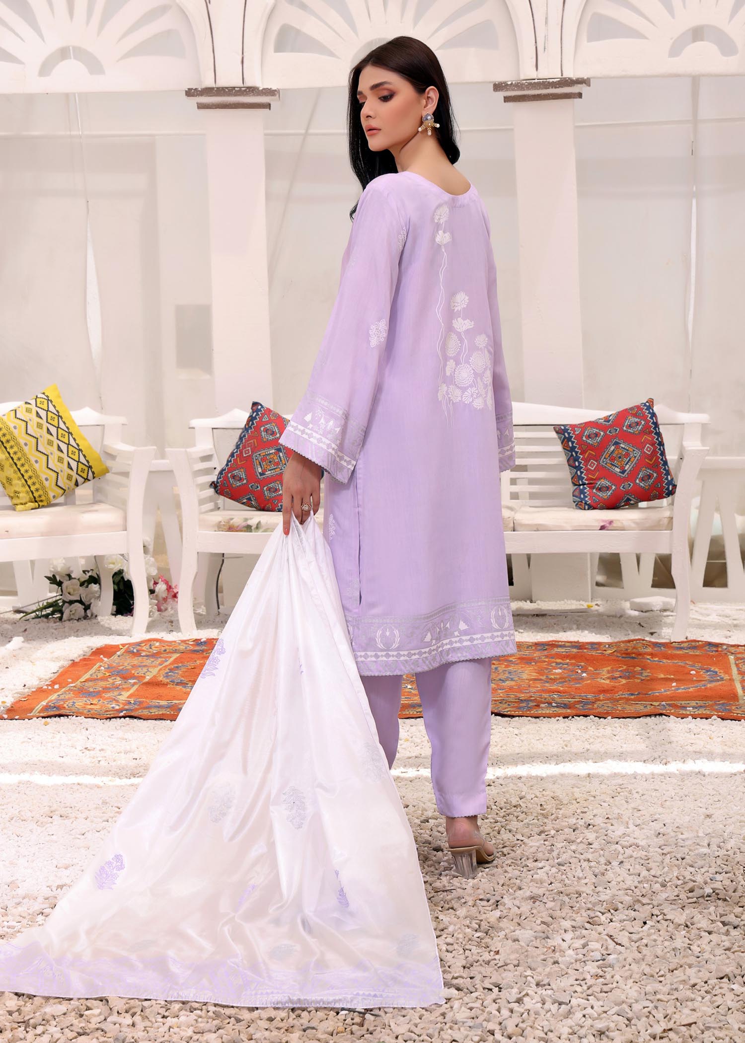 silk Unstitched in Lilac
