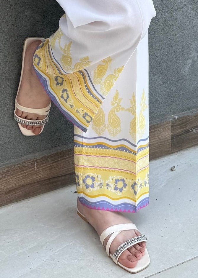 arabic lawn Co ord Sets in Yellow