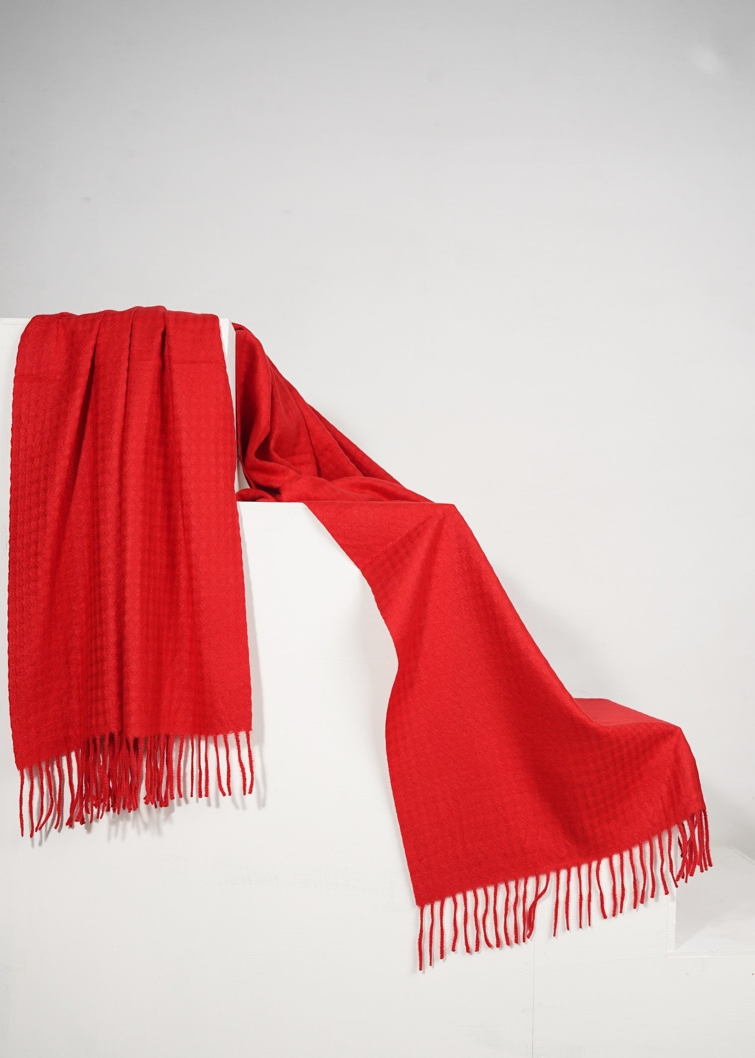 wool Hijab in Red