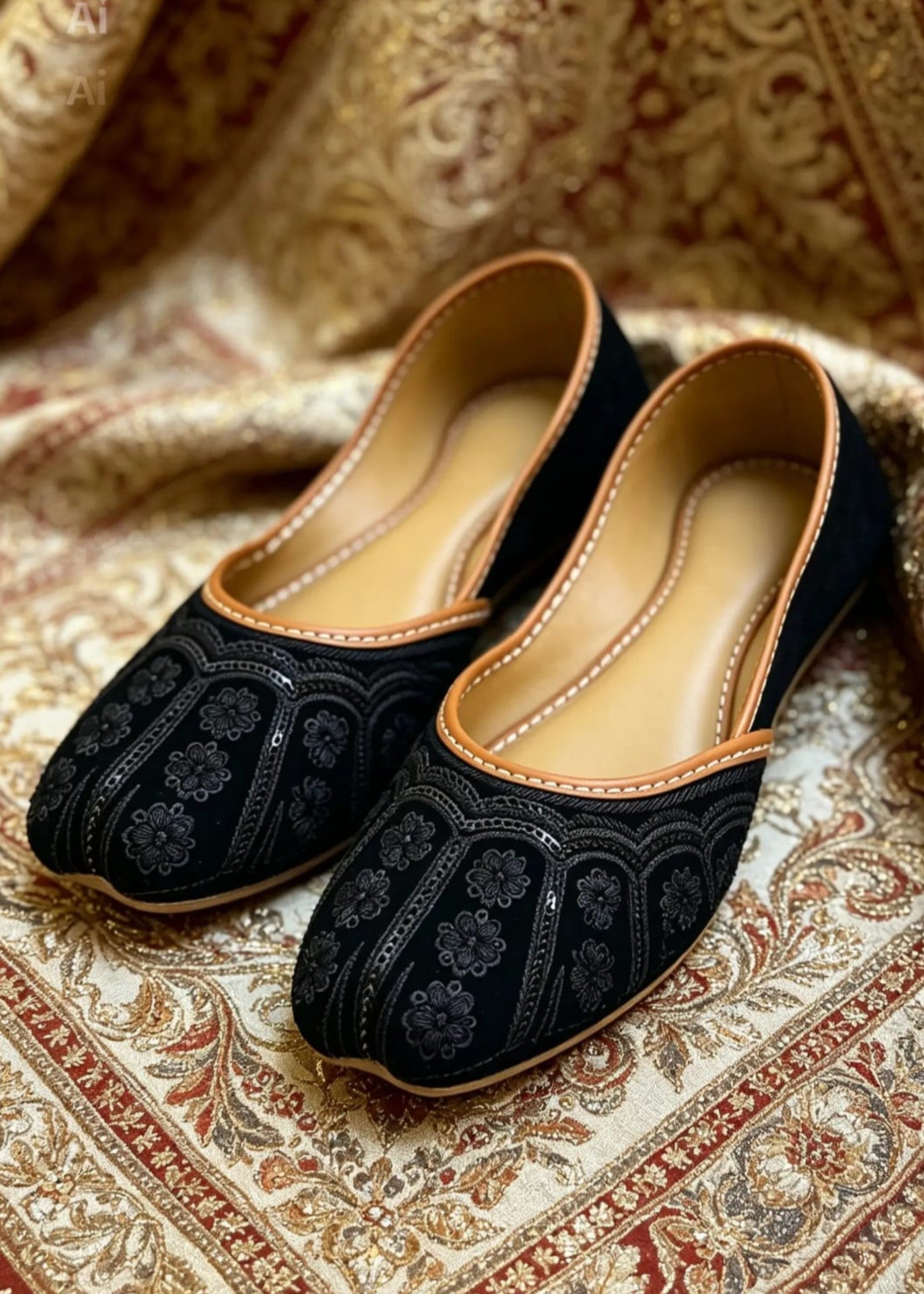 Khussa in Black by - High Quality Women Khussa YYV6219