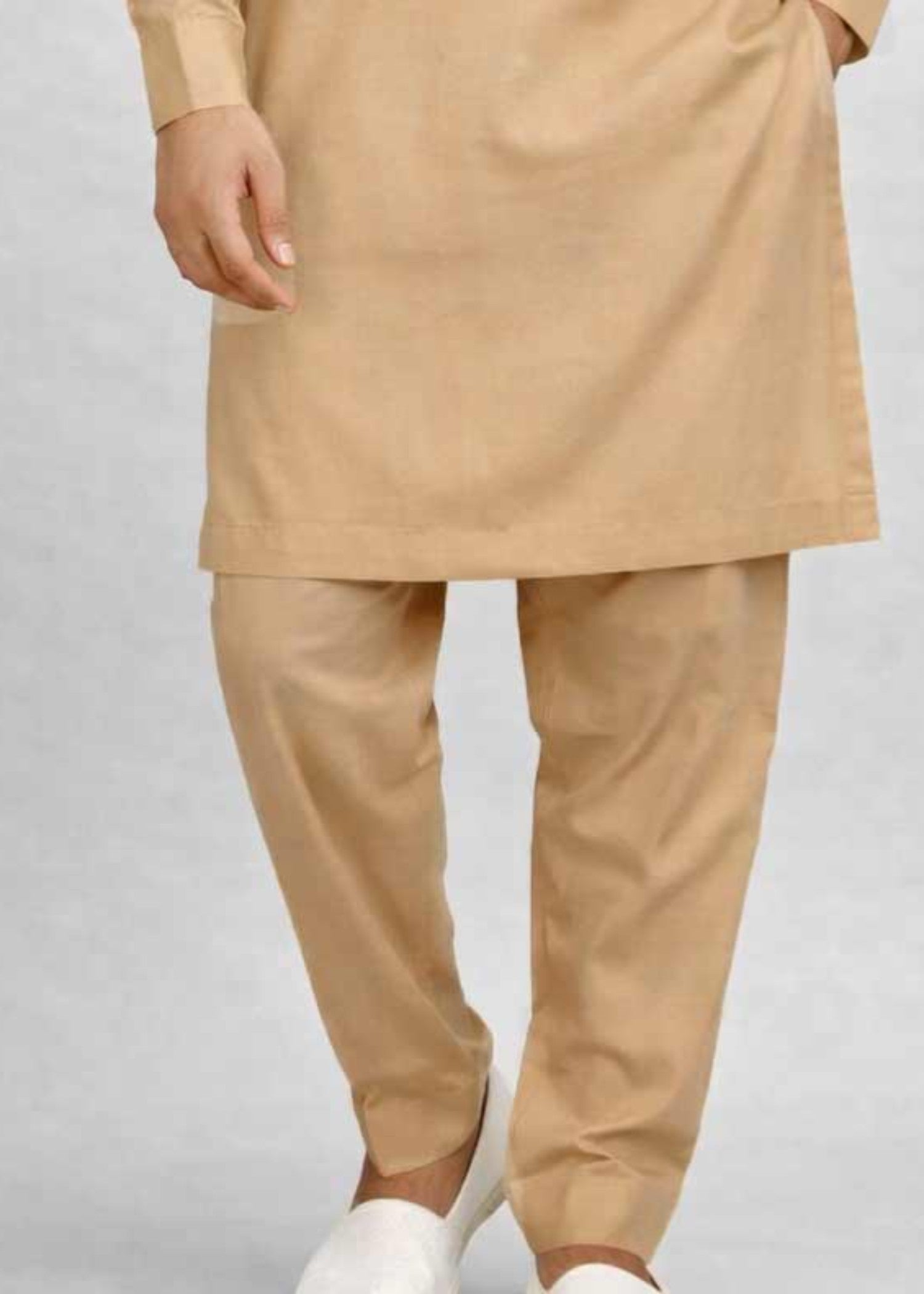 wash & wear Kurta Set in Wheat