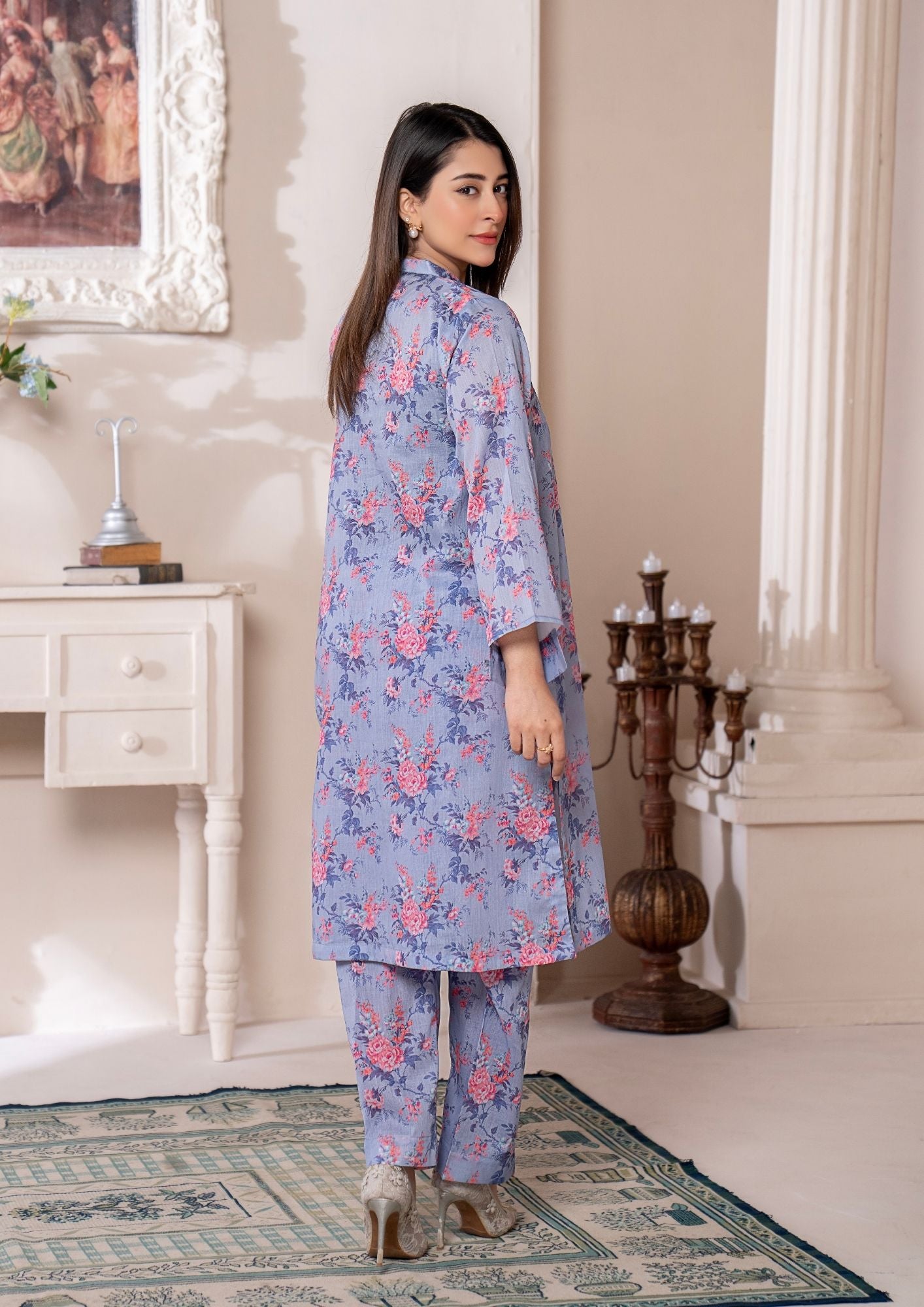 lawn Co Ord Sets in Purple ash