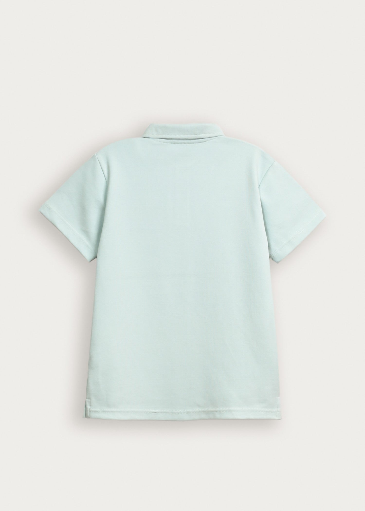 interlock knit Polo Shirt in Tea green