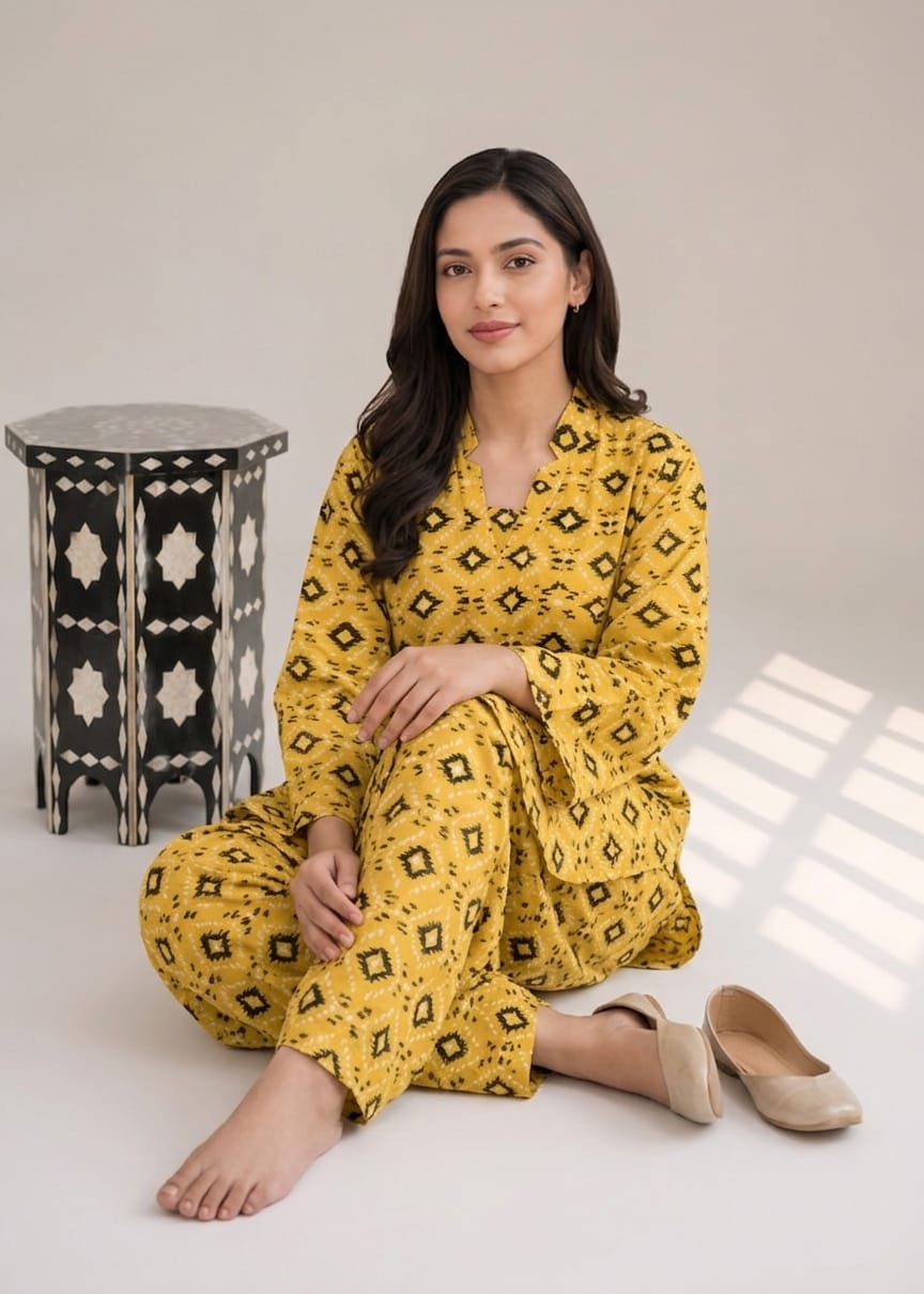 linen Co Ord Sets in Yellow