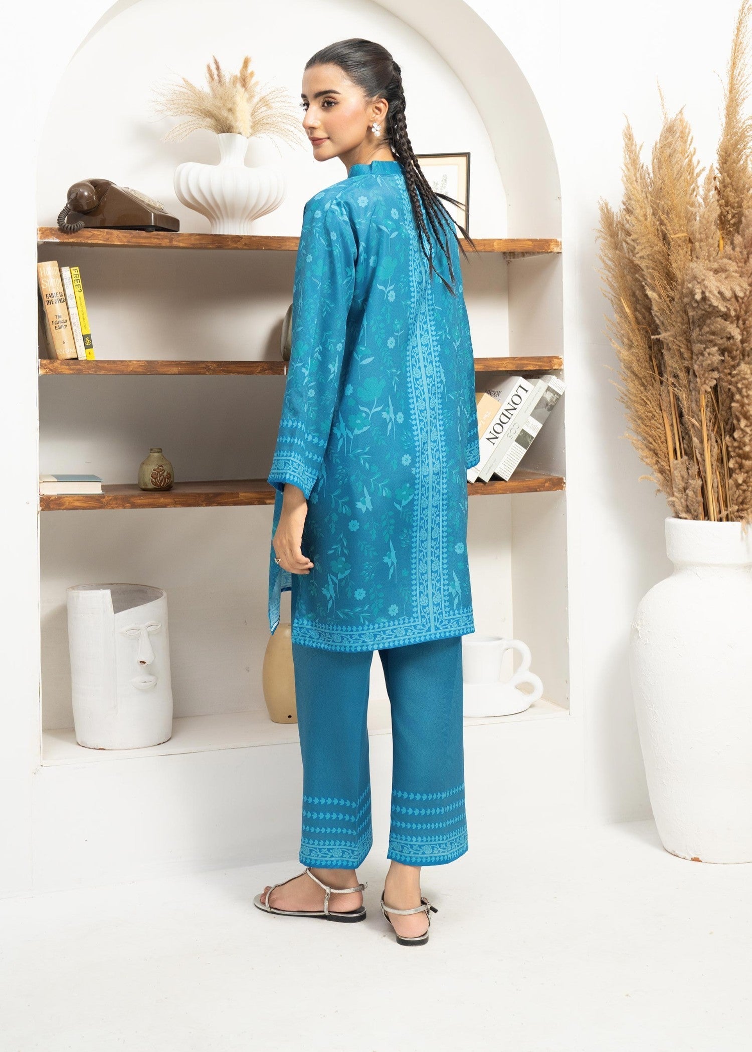 lawn Co Ord Sets in Ocean blue