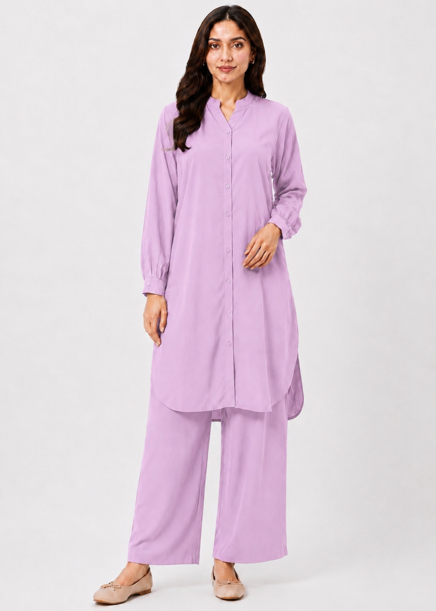 linen Co Ord Sets in Lilac