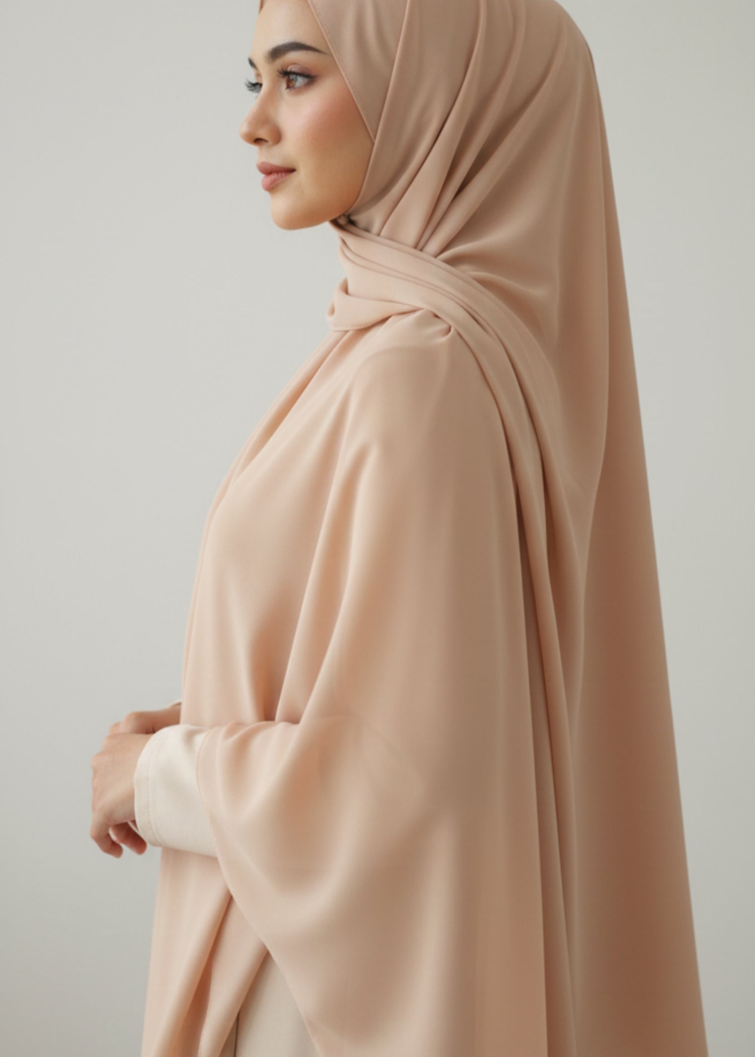 chiffon Hijab in Wheat