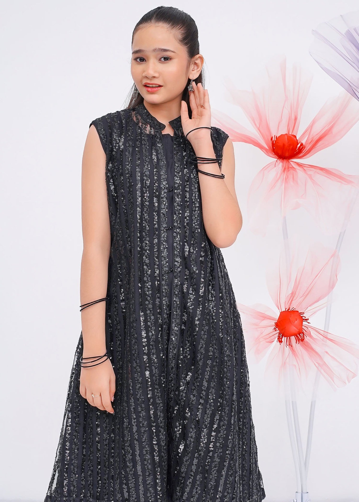 net Gown in Black