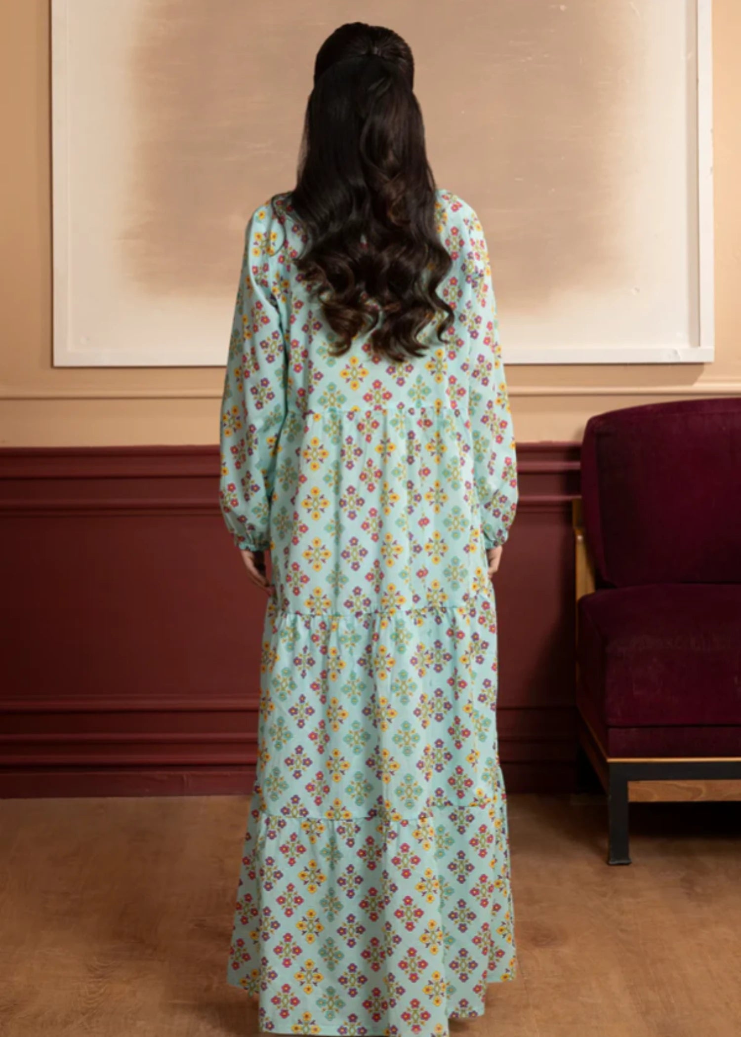 lawn Maxi in Light blue