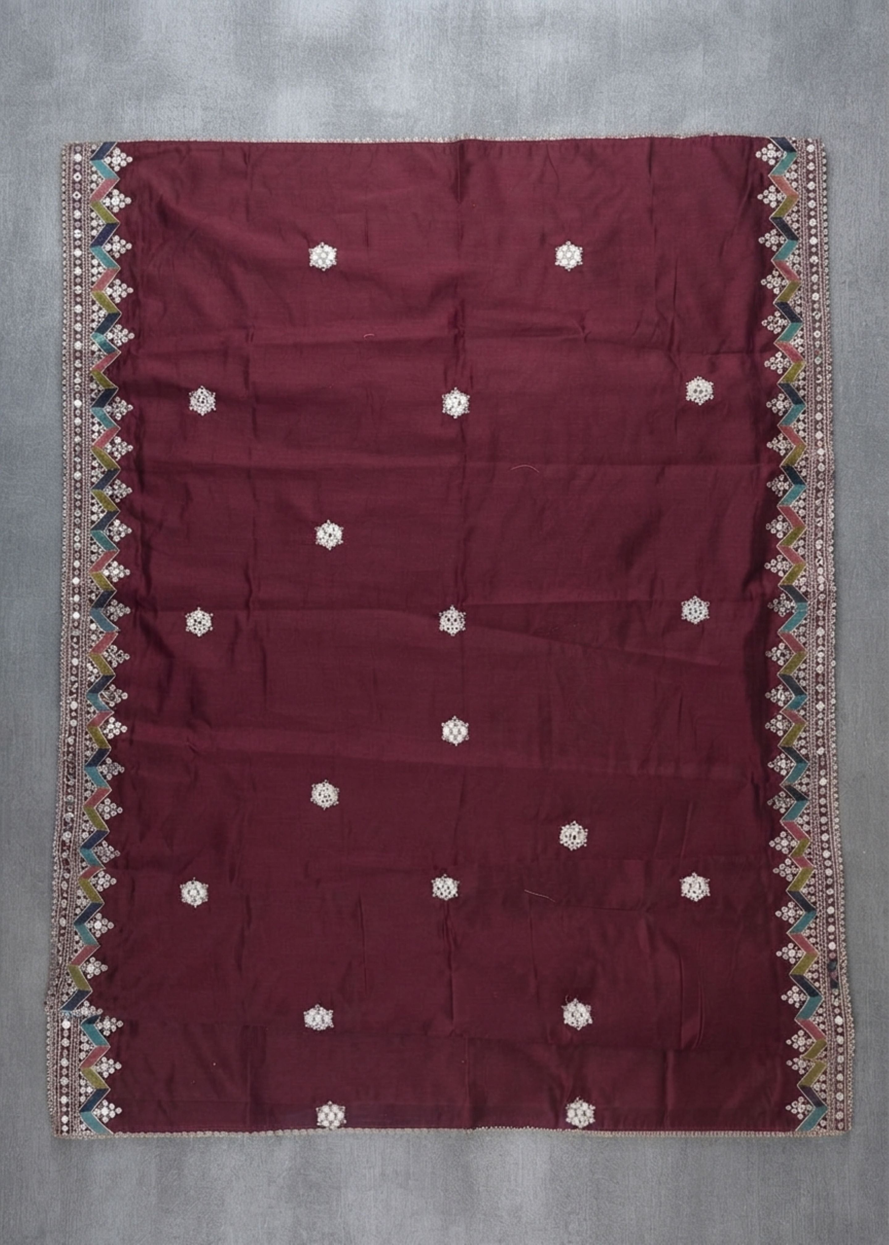 polycotton Kurta Set in Maroon