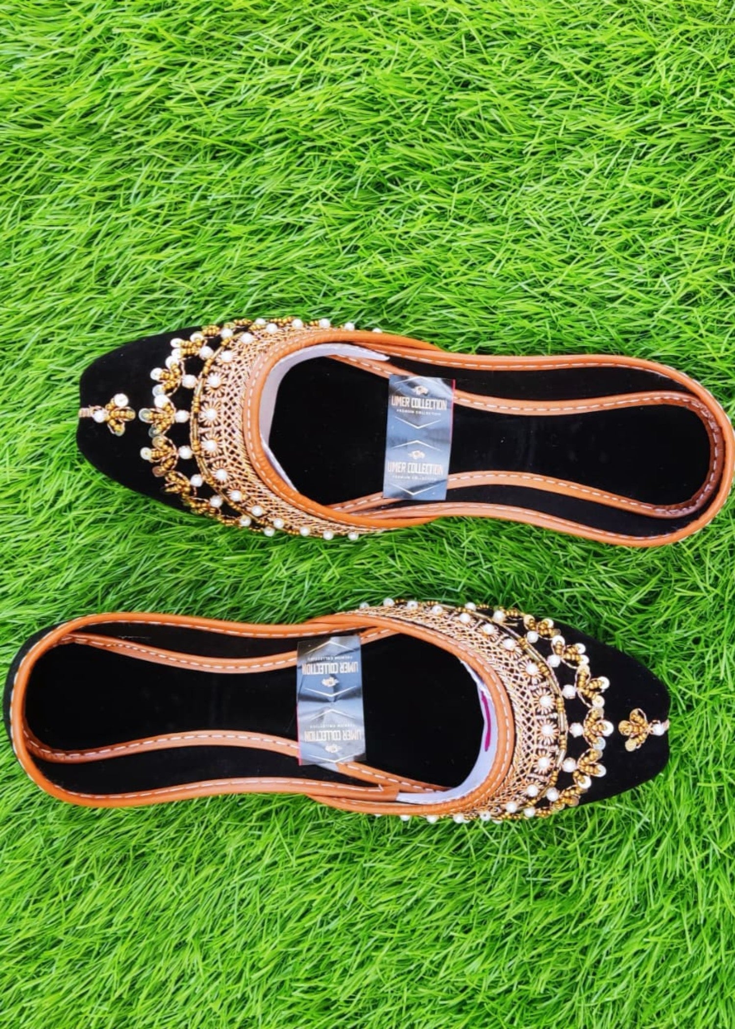 Khussa in Black by - High Quality Women Khussa EUU1494